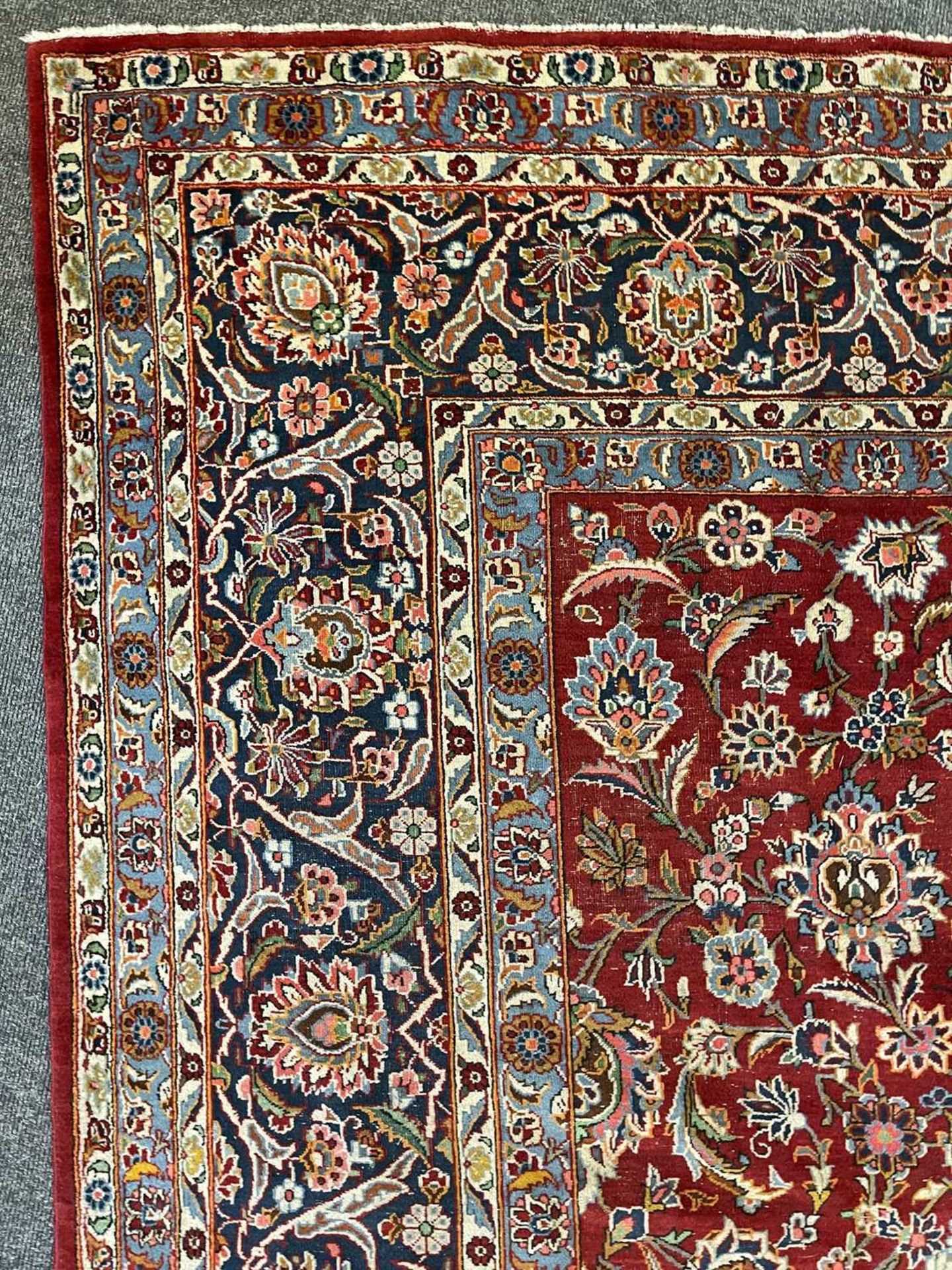 A Persian Kashan carpet, - Image 9 of 18