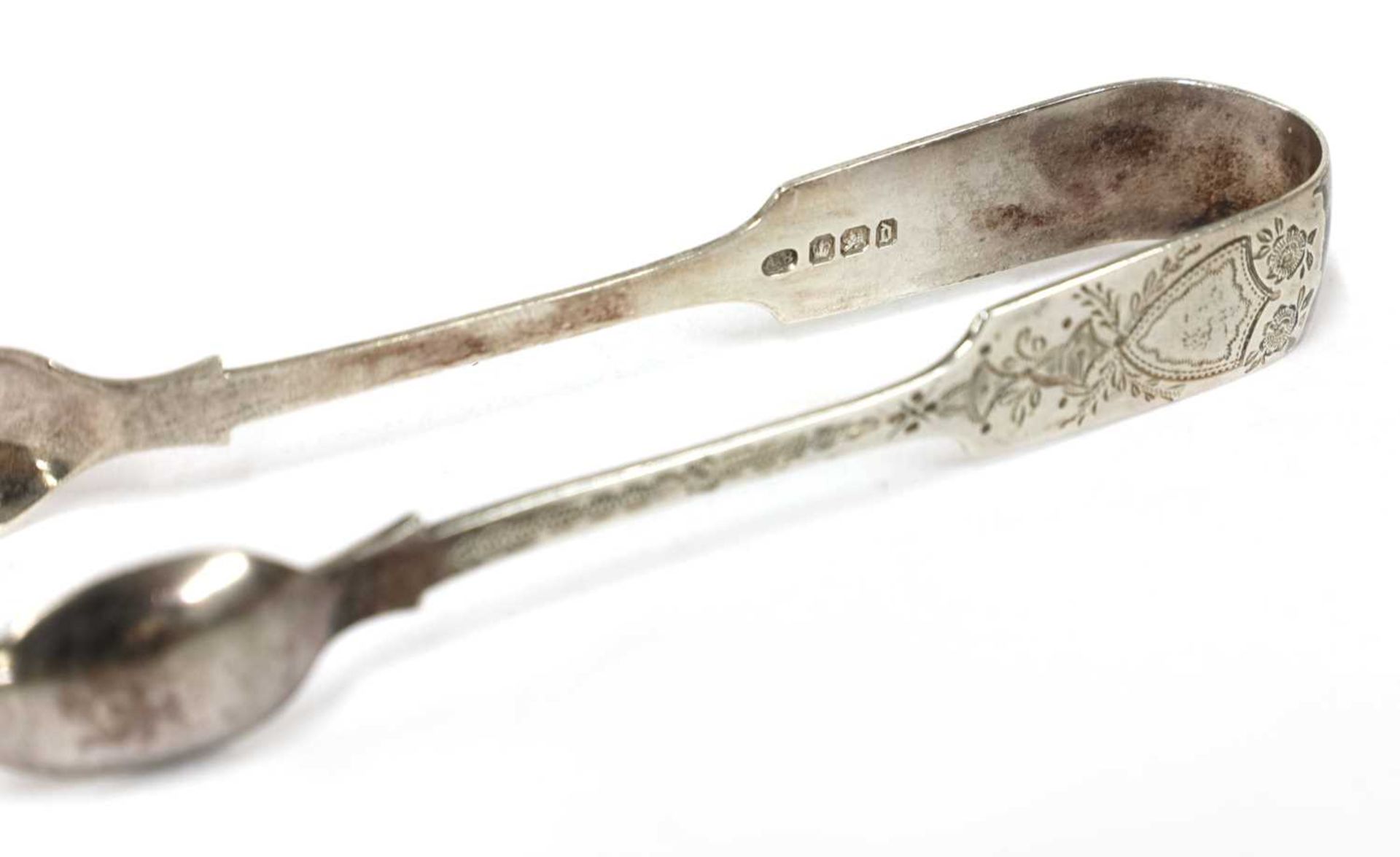 A pair of George III silver sugar tongs, - Image 22 of 28