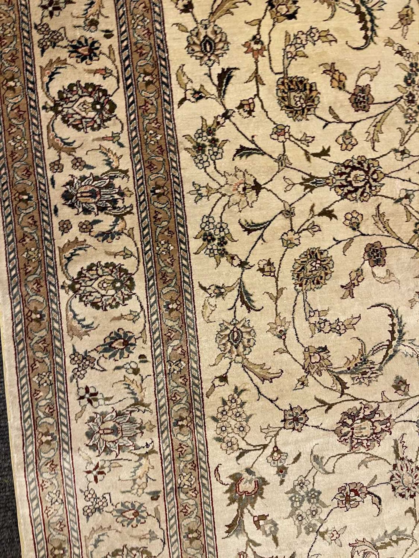 A Persian wool and silk Tabriz rug, - Image 17 of 17