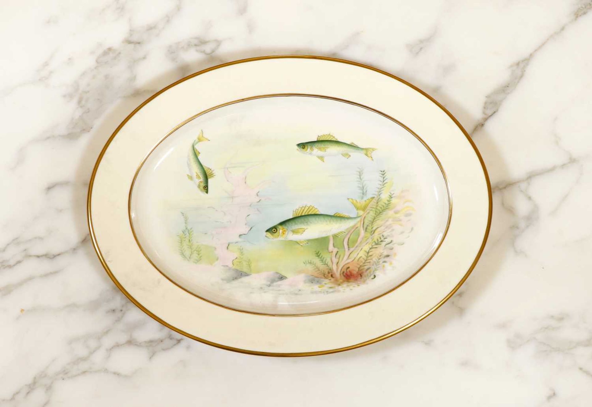 A Minton porcelain fish service, - Image 11 of 32