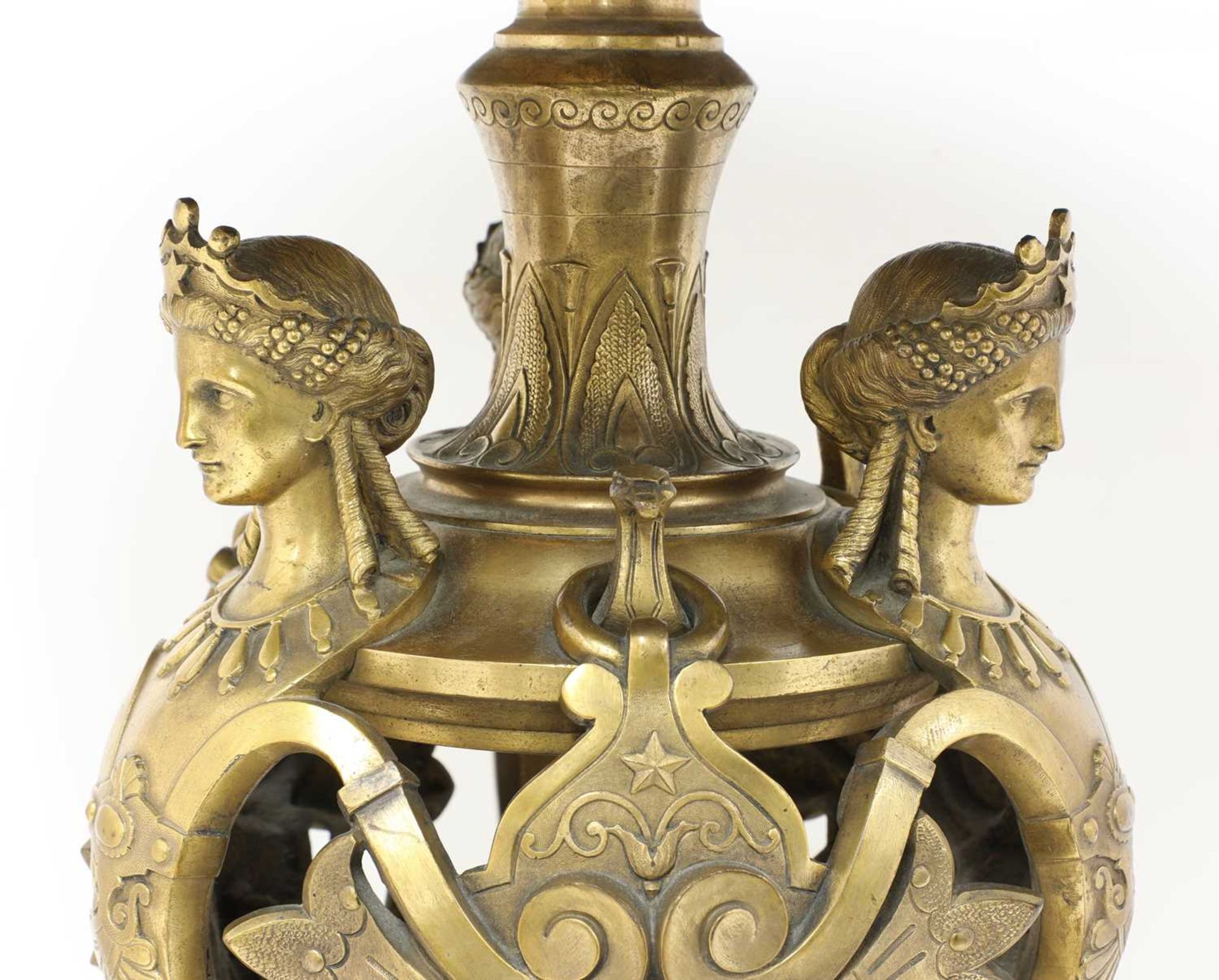 A French Napoleon III gilt-metal occasional table, - Bild 3 aus 4