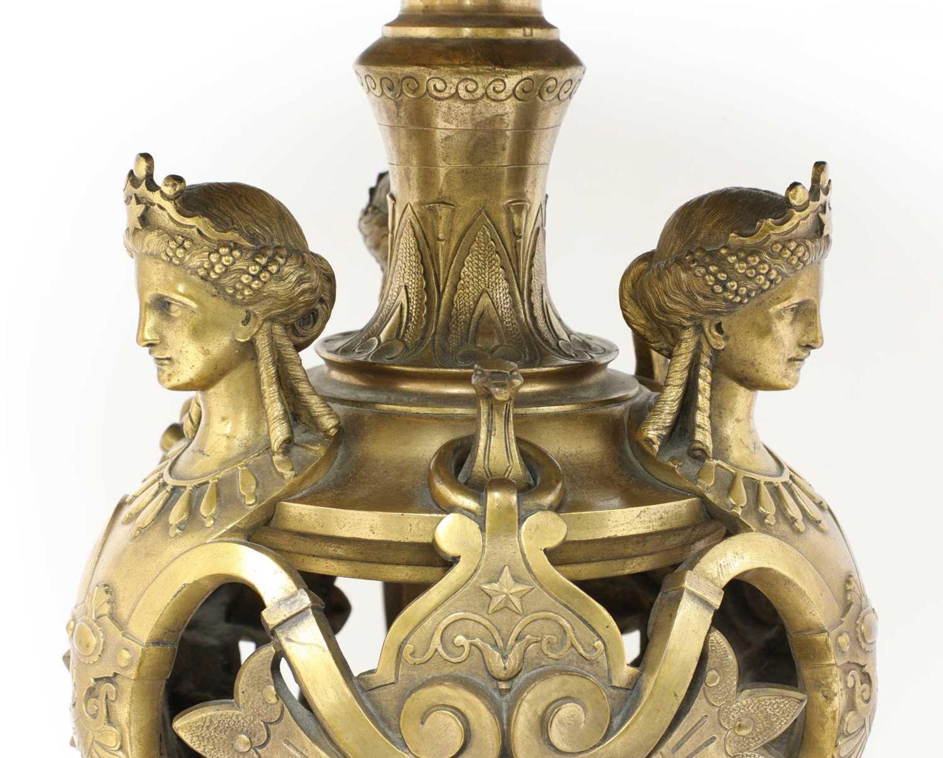 A French Napoleon III gilt-metal occasional table, - Image 3 of 4