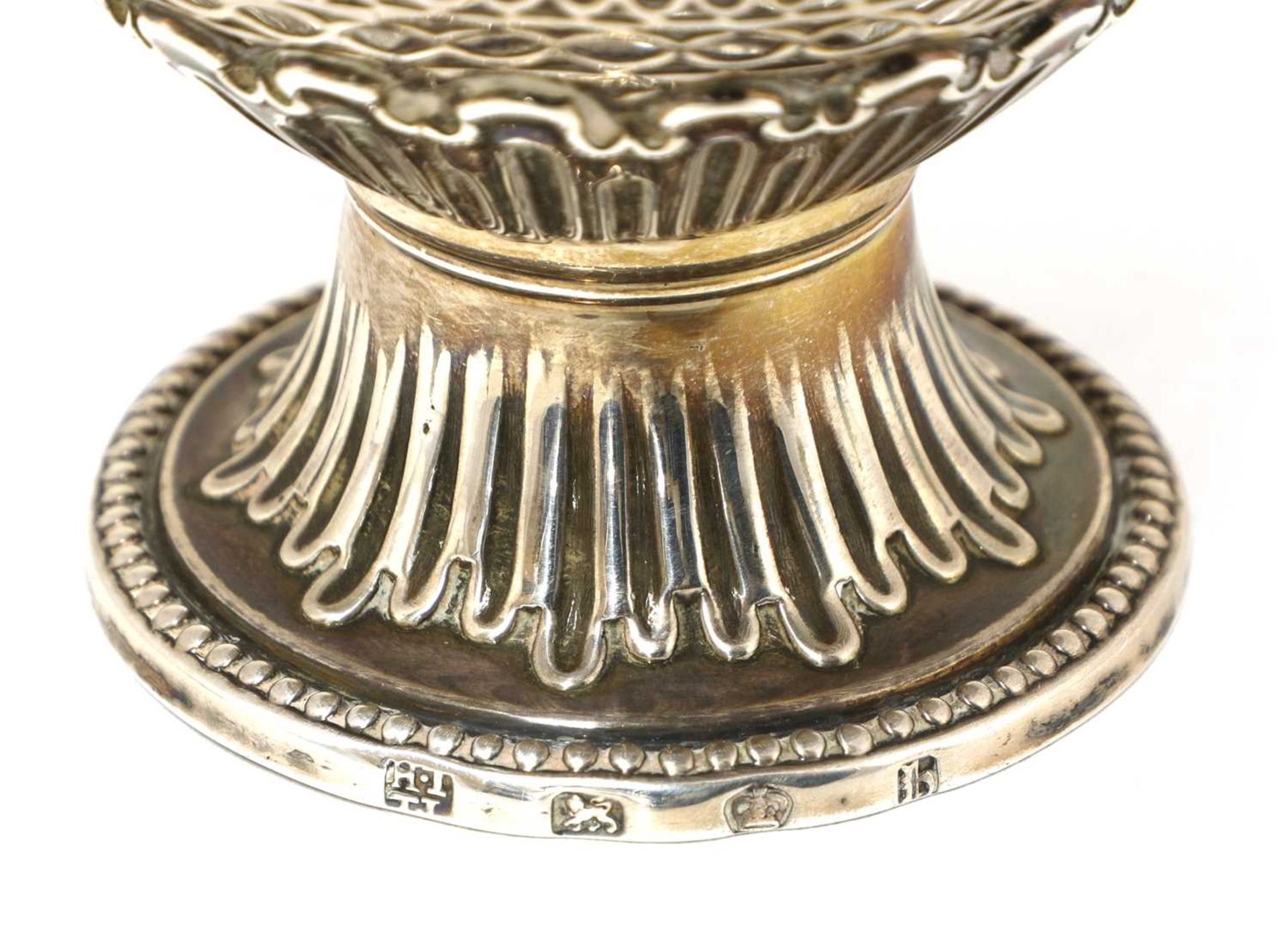 A George III silver sugar basket, - Image 4 of 4
