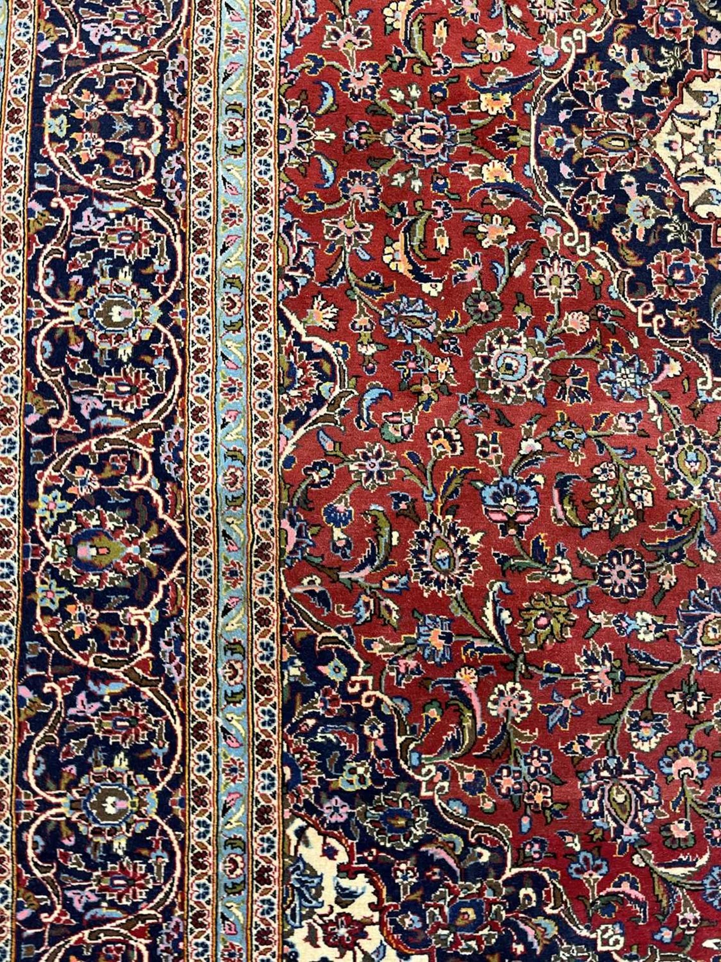 A Persian Kashan carpet, - Image 9 of 15