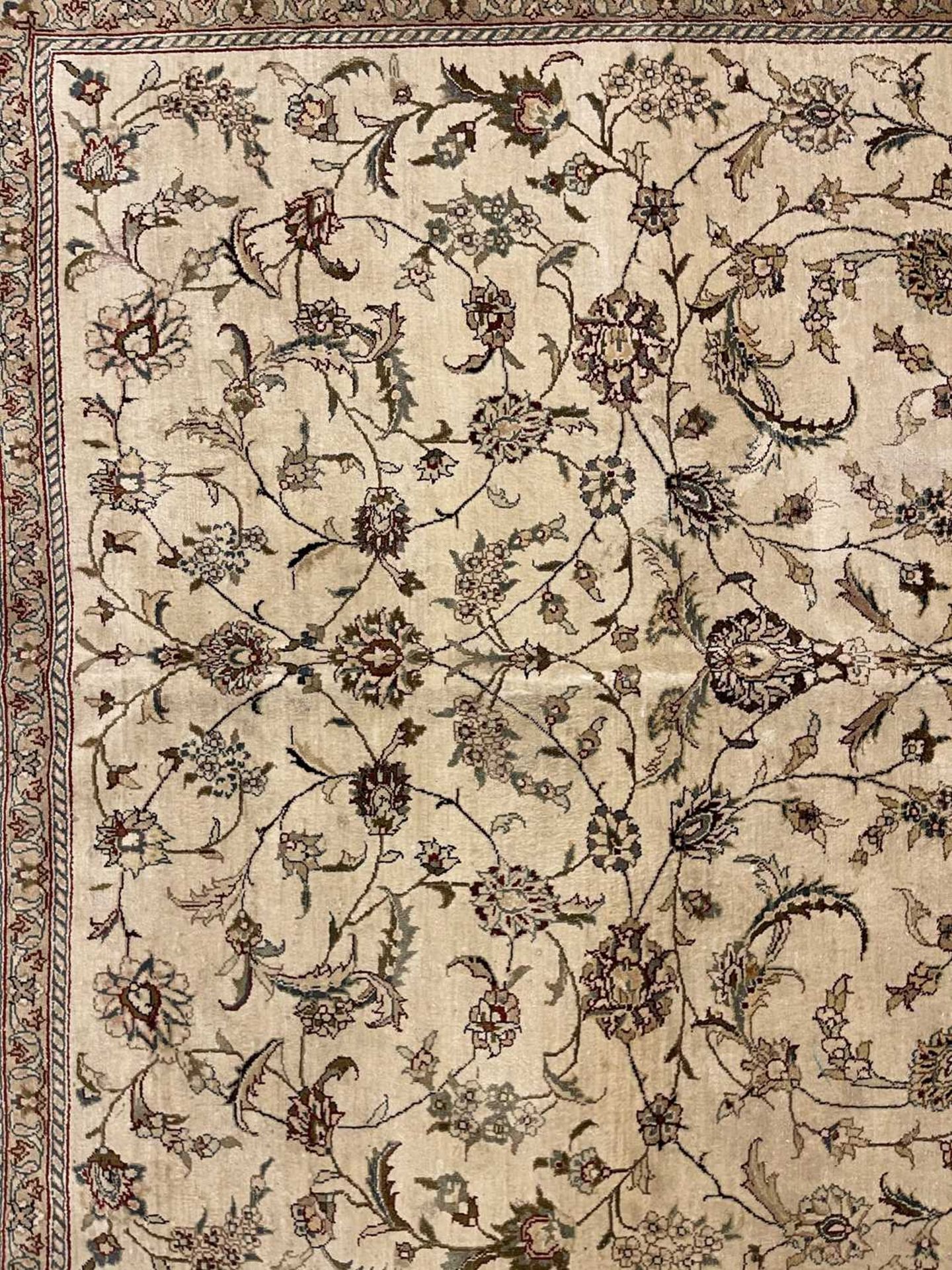 A Persian wool and silk Tabriz rug, - Image 14 of 17