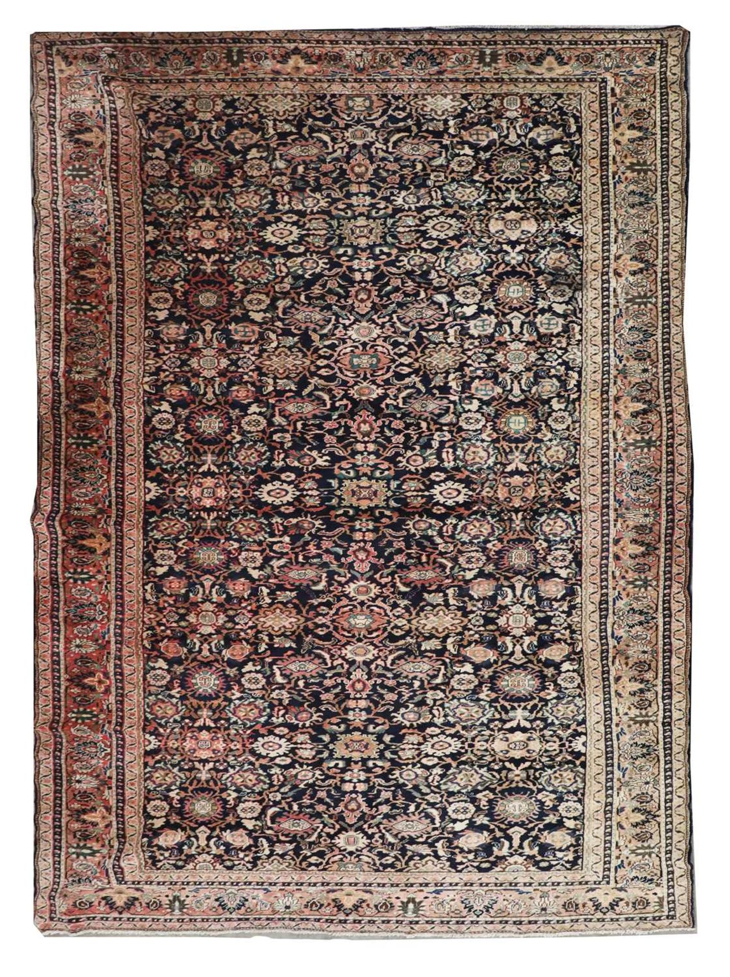 A Persian Bidjar carpet of Mahi design
