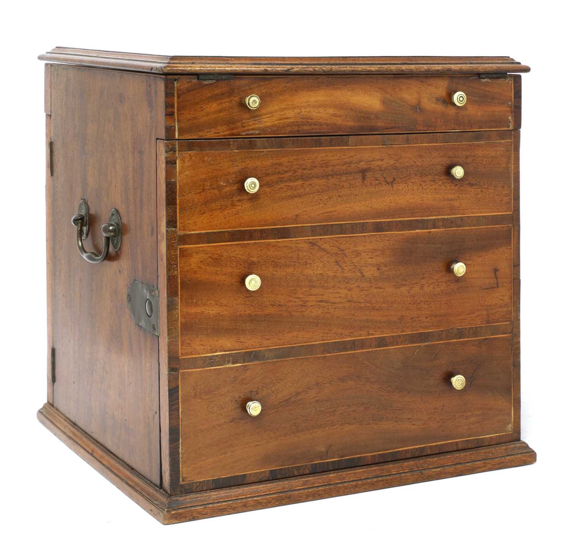 A George III strung mahogany apothecary's chest, - Bild 2 aus 5