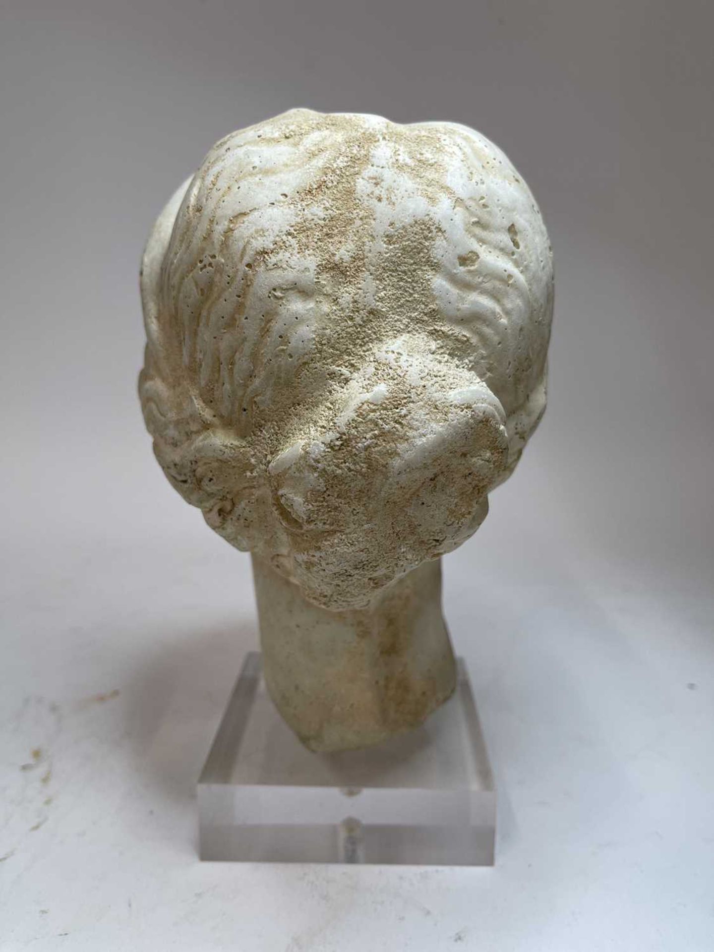 A grand tour carved marble or limestone head of Diana, - Image 7 of 30