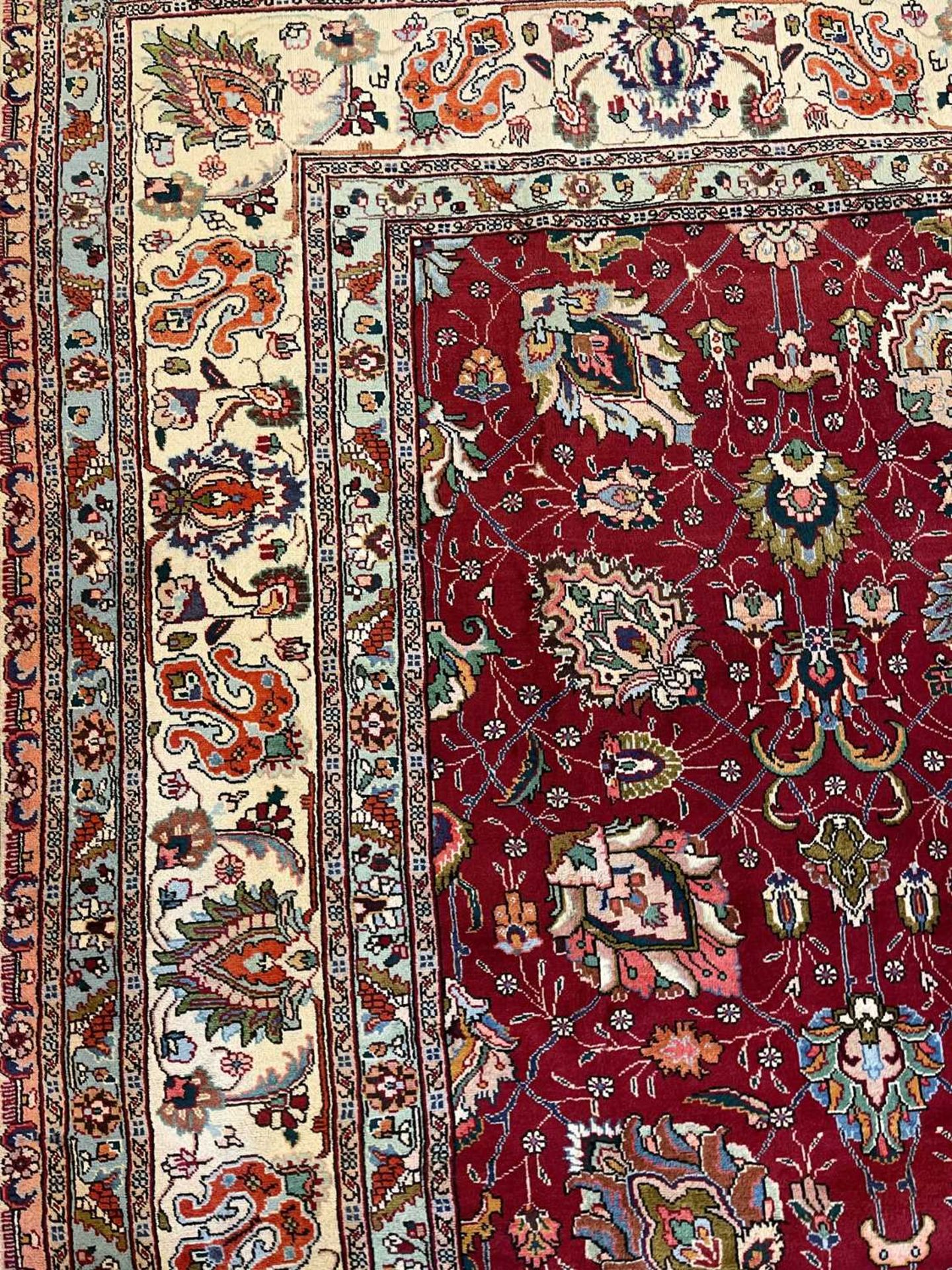 A Persian Tabriz carpet, - Image 10 of 16