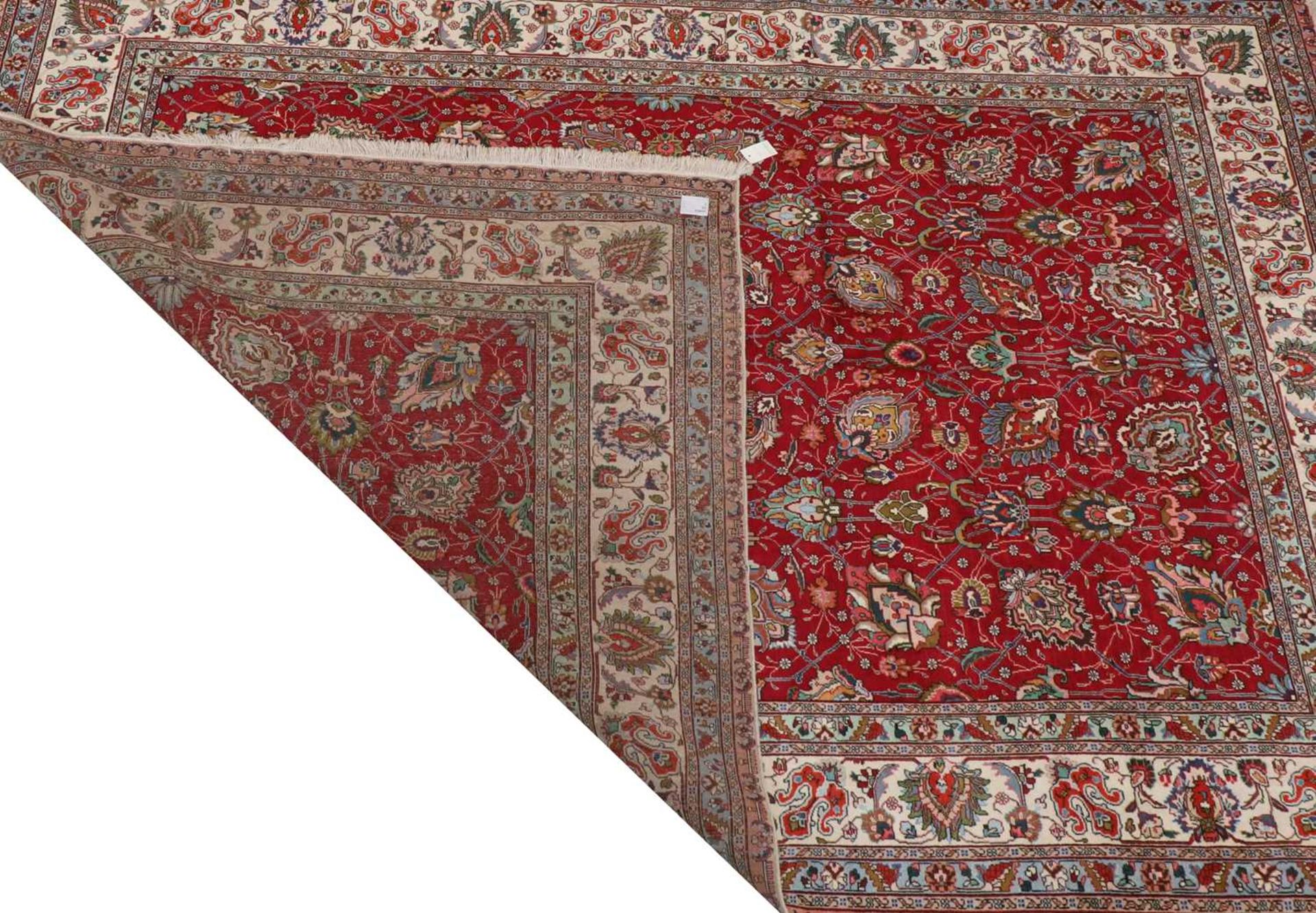 A Persian Tabriz carpet, - Image 2 of 16