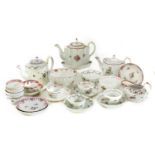 New Hall porcelain teawares,