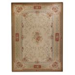 An extremely large Aubusson design needlework carpet,