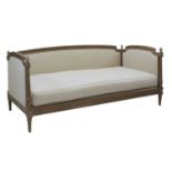 A Swedish upholstered daybed,