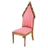 An oak side chair,