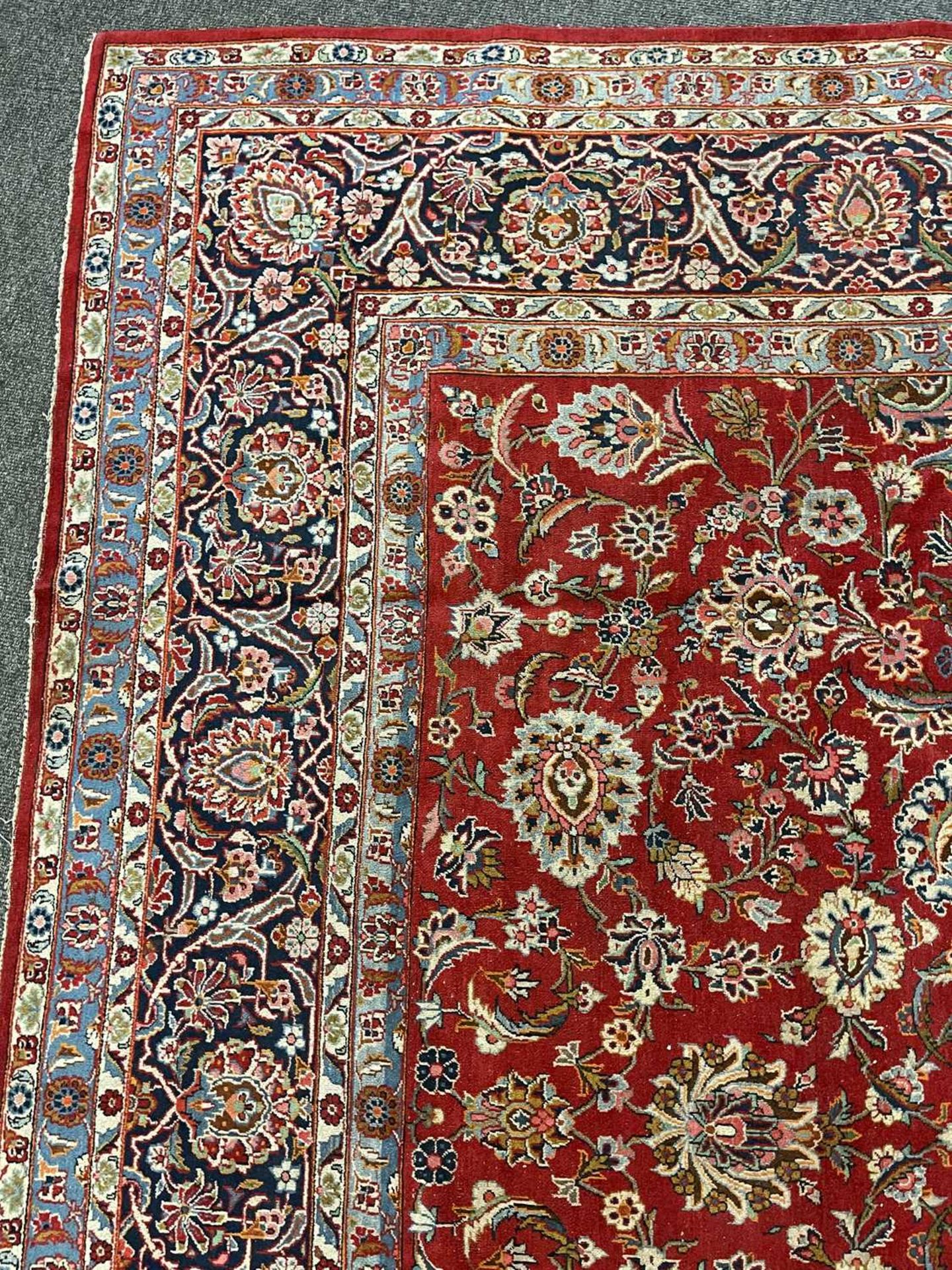 A Persian Kashan carpet, - Image 8 of 18