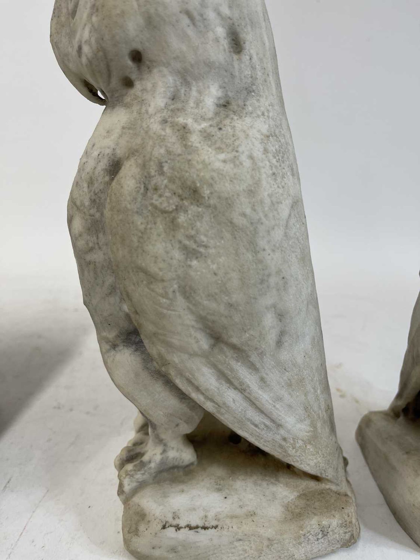 A pair of carved marble owls - Image 26 of 35