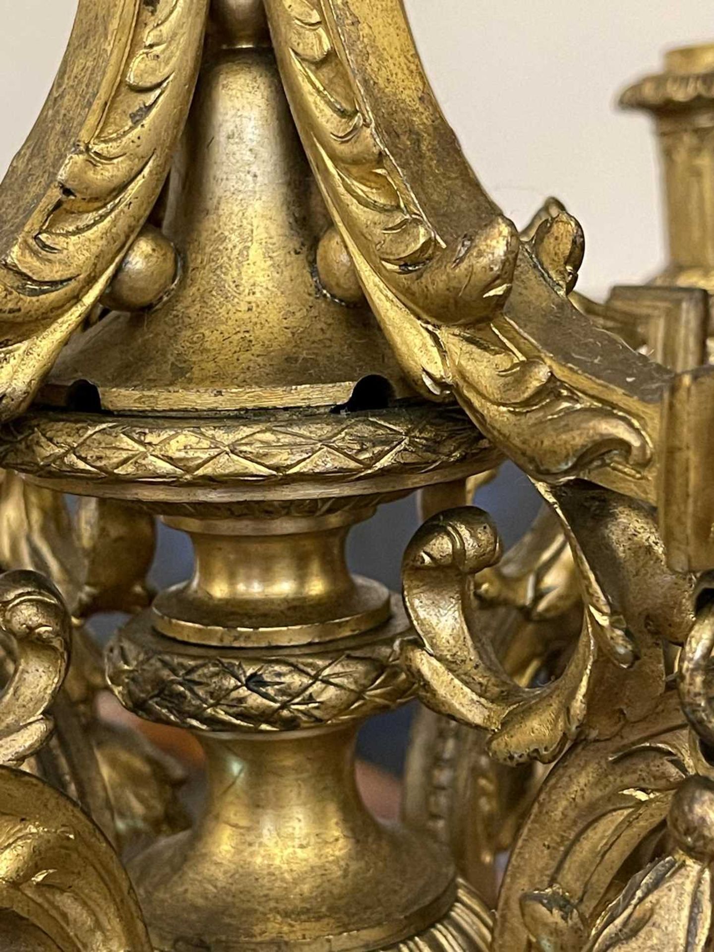 A pair of marble, gilt and patinated bronze candelabra, - Image 19 of 23