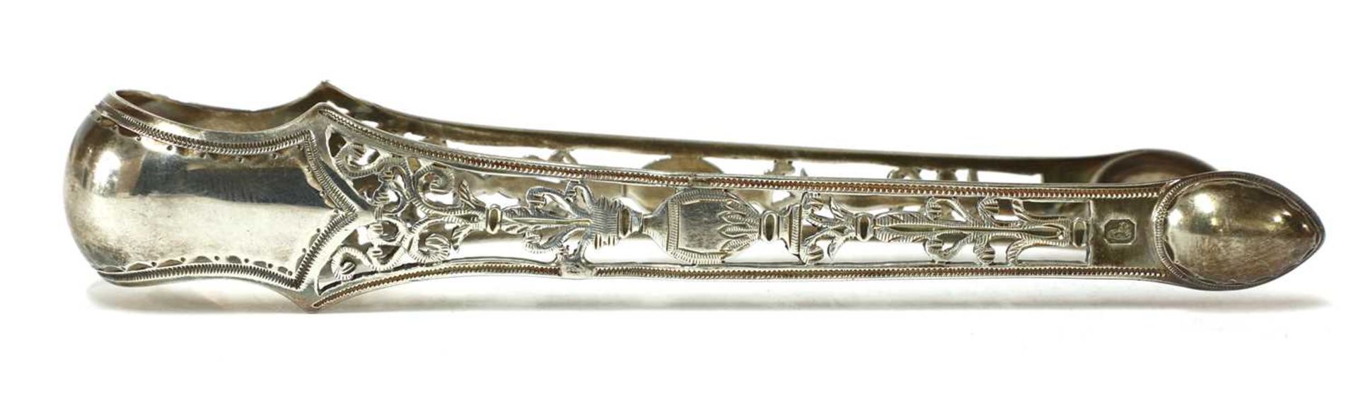 A pair of George III silver sugar tongs, - Image 6 of 28