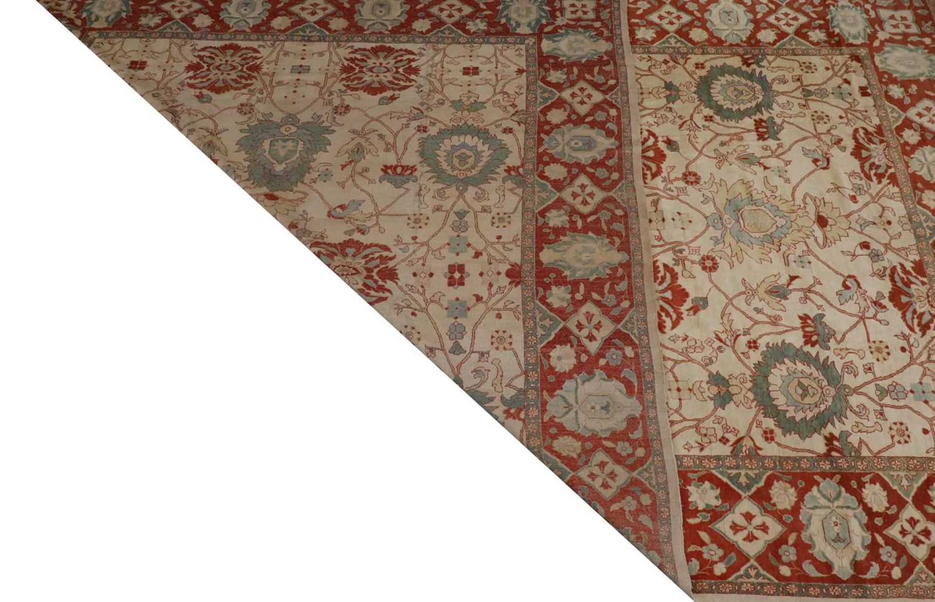 A large Persian Ziegler Sultanabad carpet, - Image 2 of 34