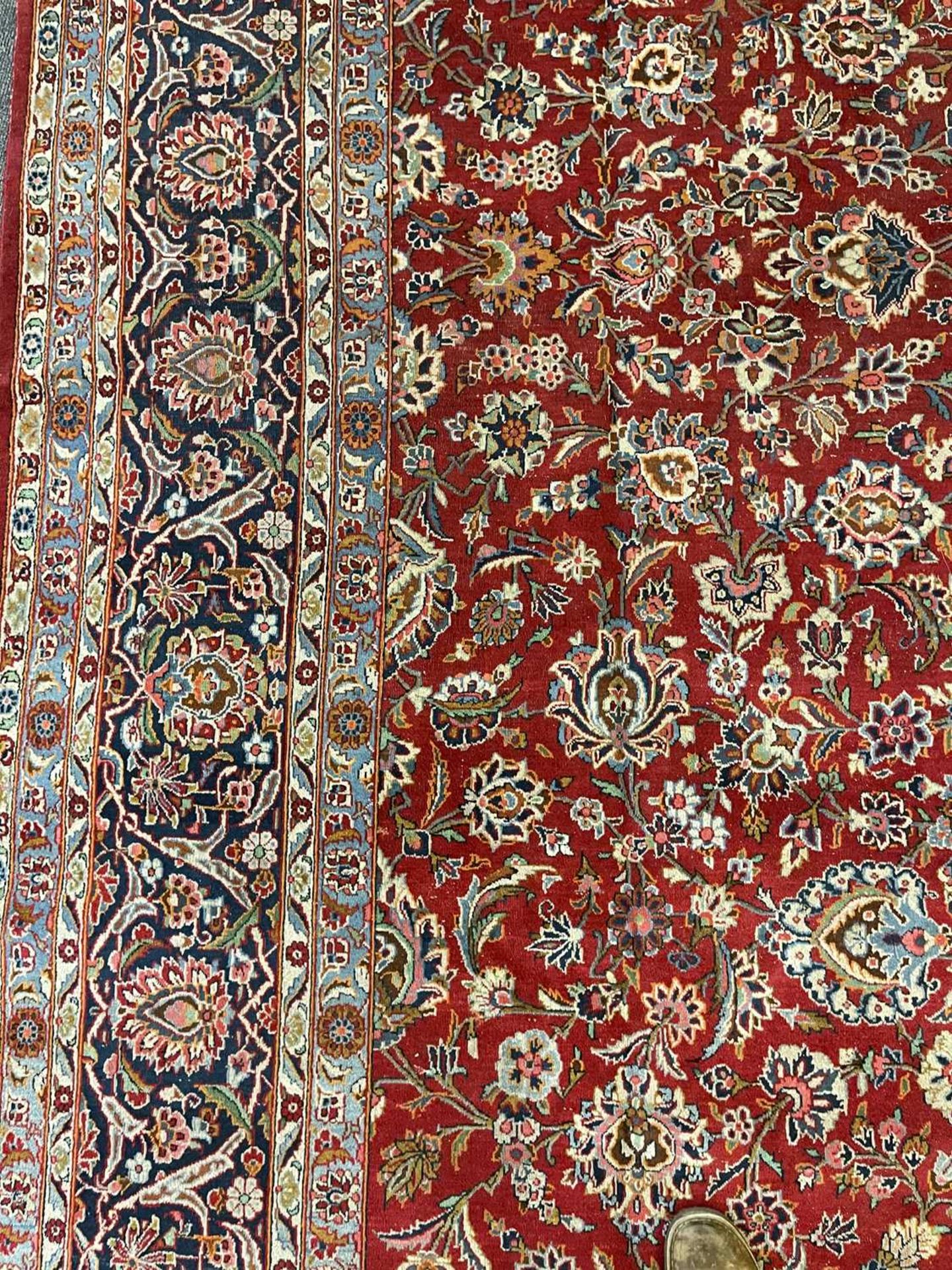 A Persian Kashan carpet, - Image 7 of 18