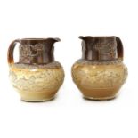 A pair of large stoneware jugs,