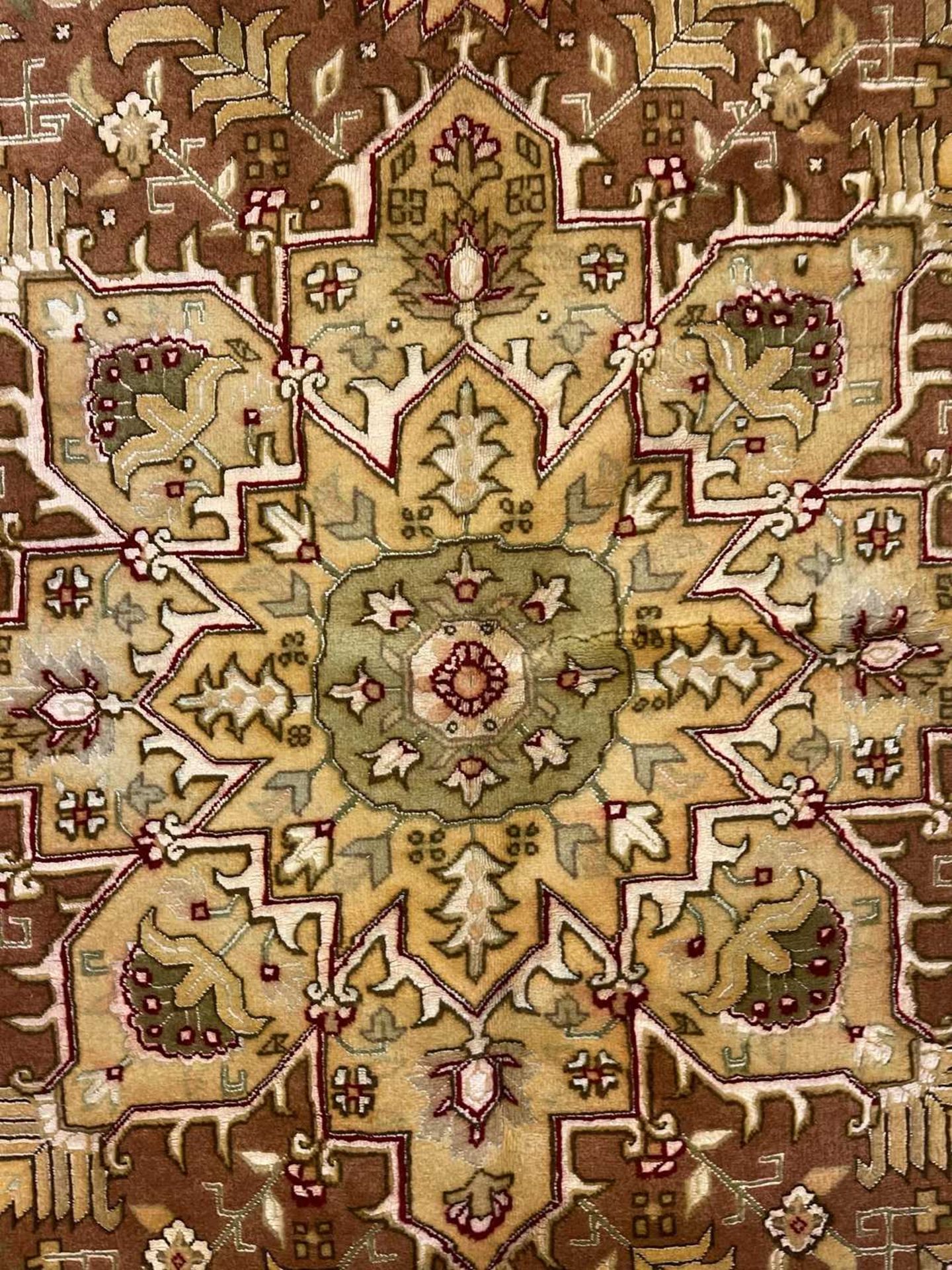 A fine Persian silk inlaid Tabriz rug, - Image 11 of 13