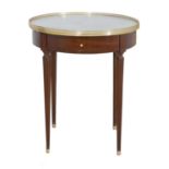A French Louis XVI-style mahogany centre table,