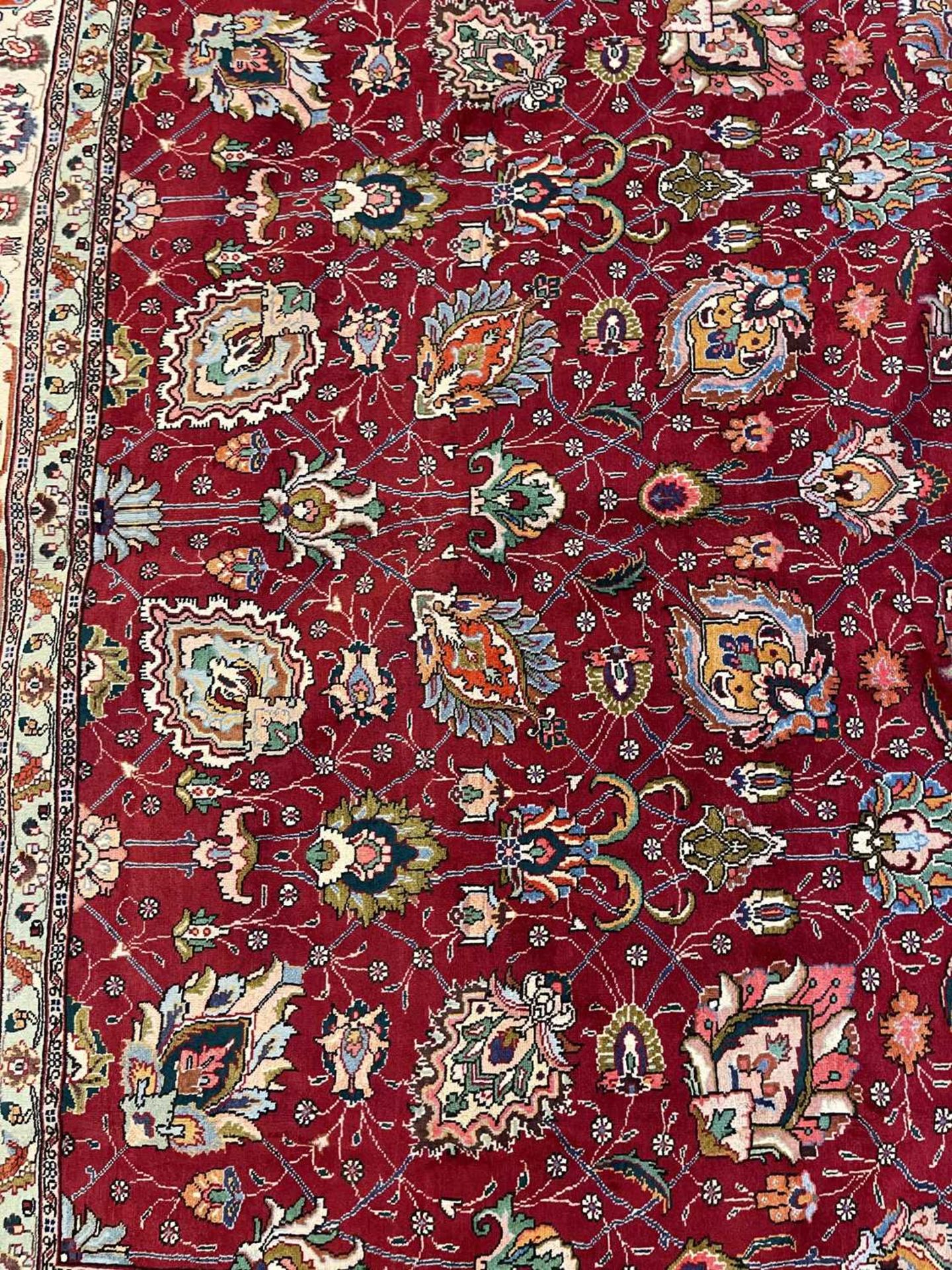 A Persian Tabriz carpet, - Image 9 of 16