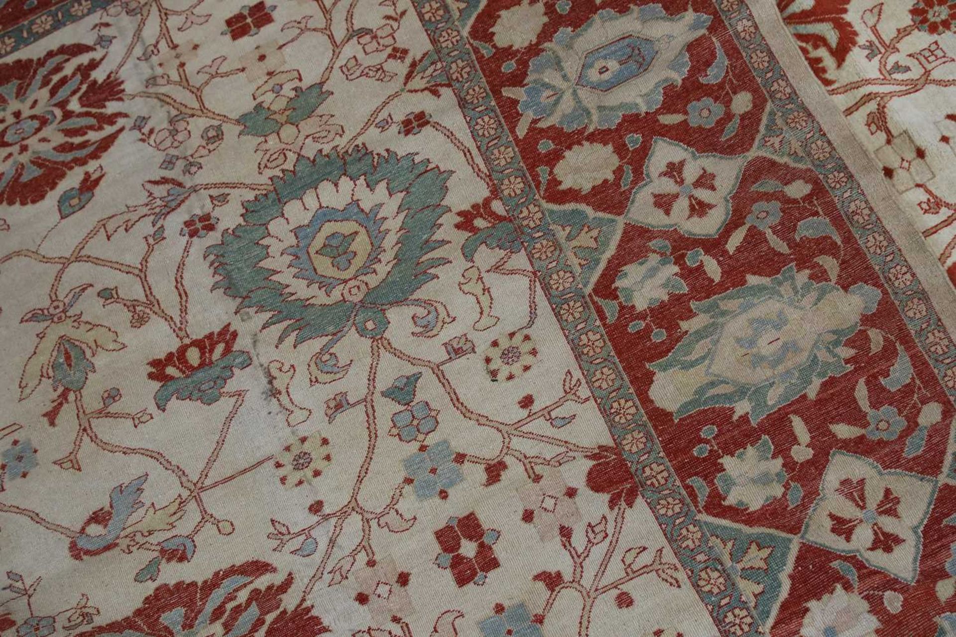 A large Persian Ziegler Sultanabad carpet, - Bild 5 aus 34