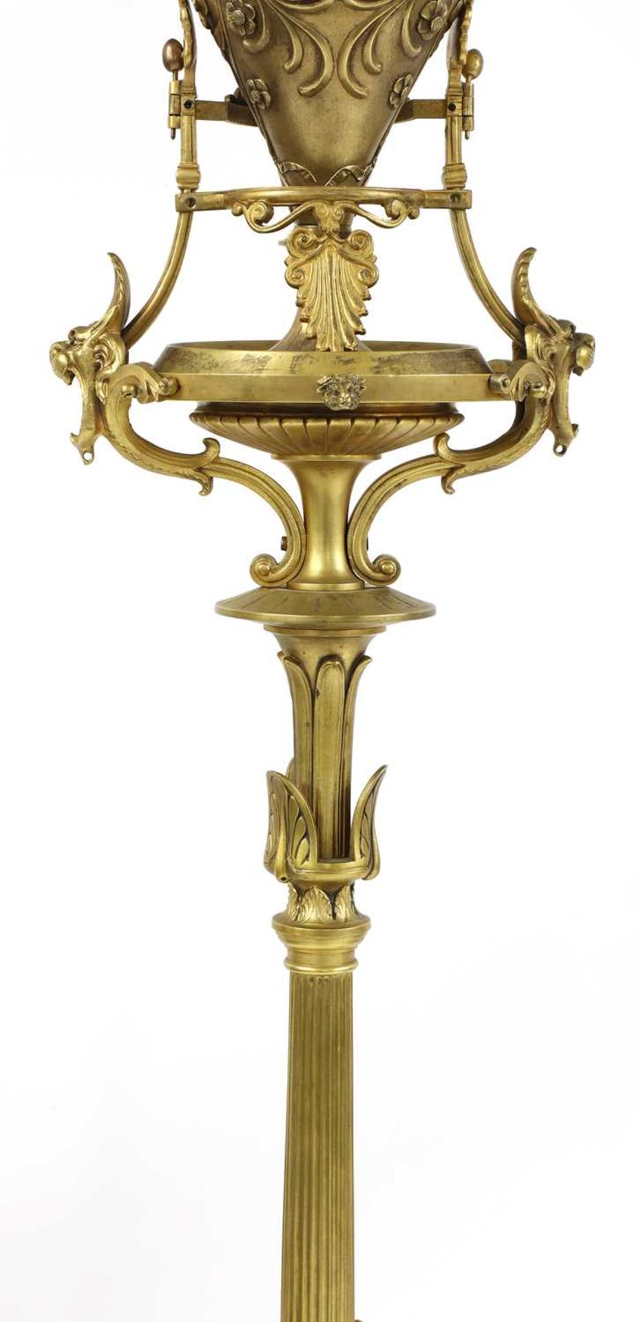 A pair of French Napoleon III Greek Revival gilt-bronze torchères, - Bild 5 aus 8