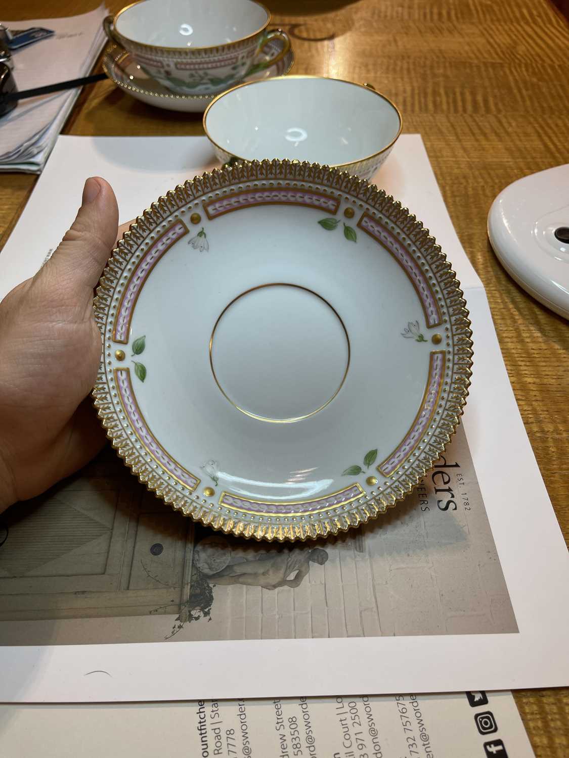 An extensive Royal Copenhagen 'Flora Danica' porcelain dinner service, - Bild 129 aus 139