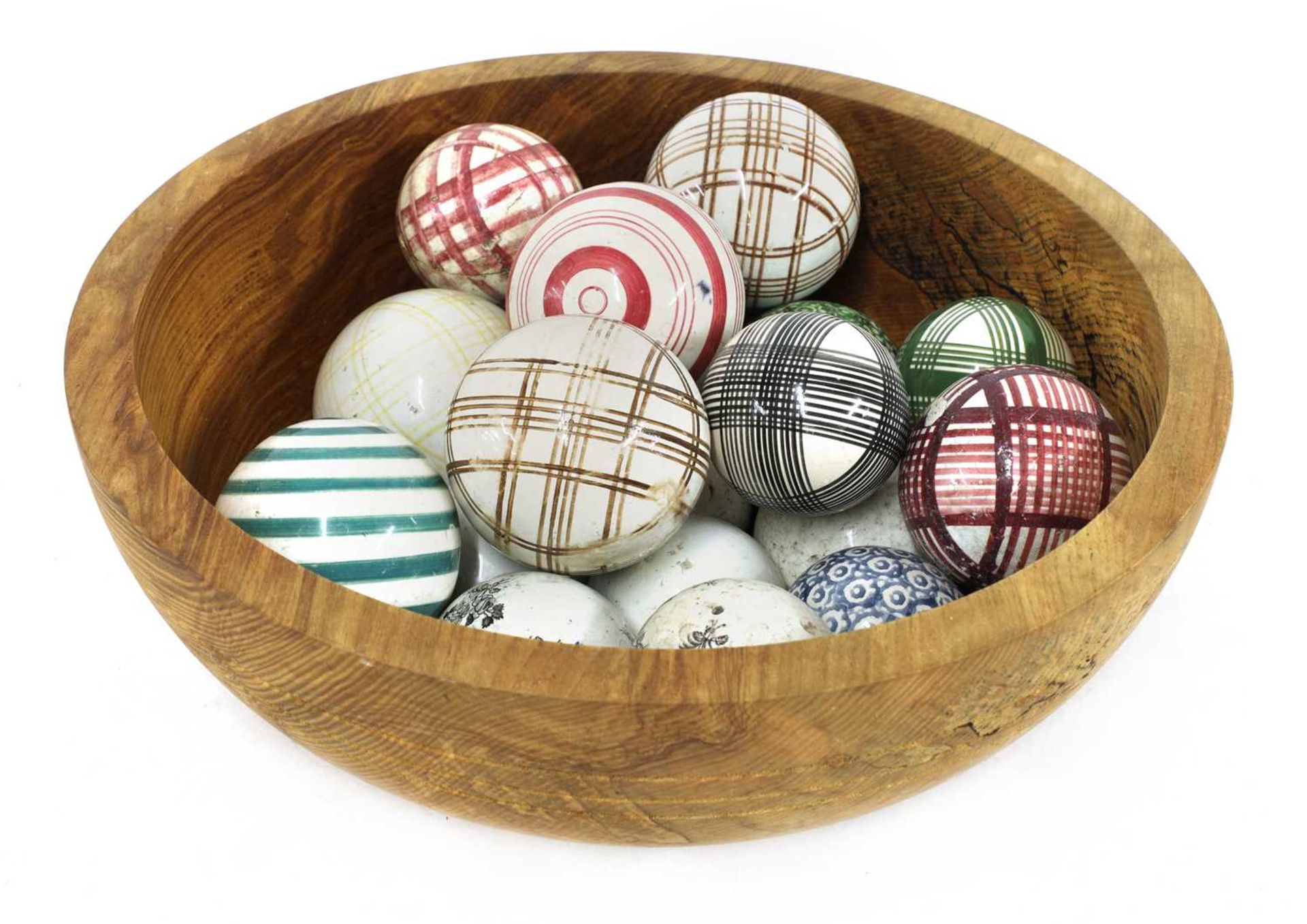 A collection of Scottish carpet bowls,