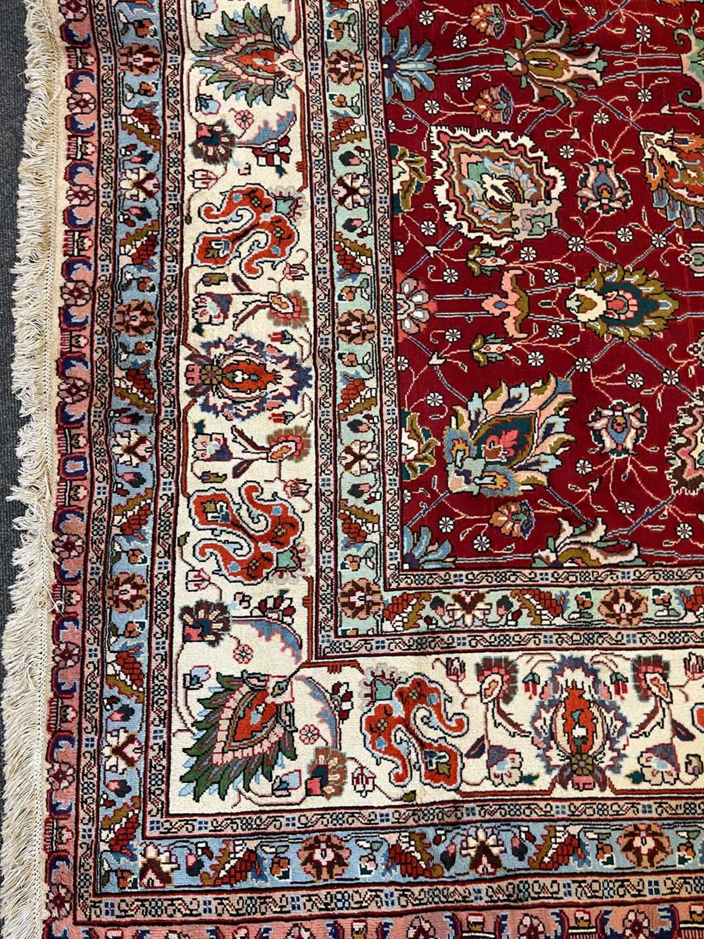 A Persian Tabriz carpet, - Image 7 of 16