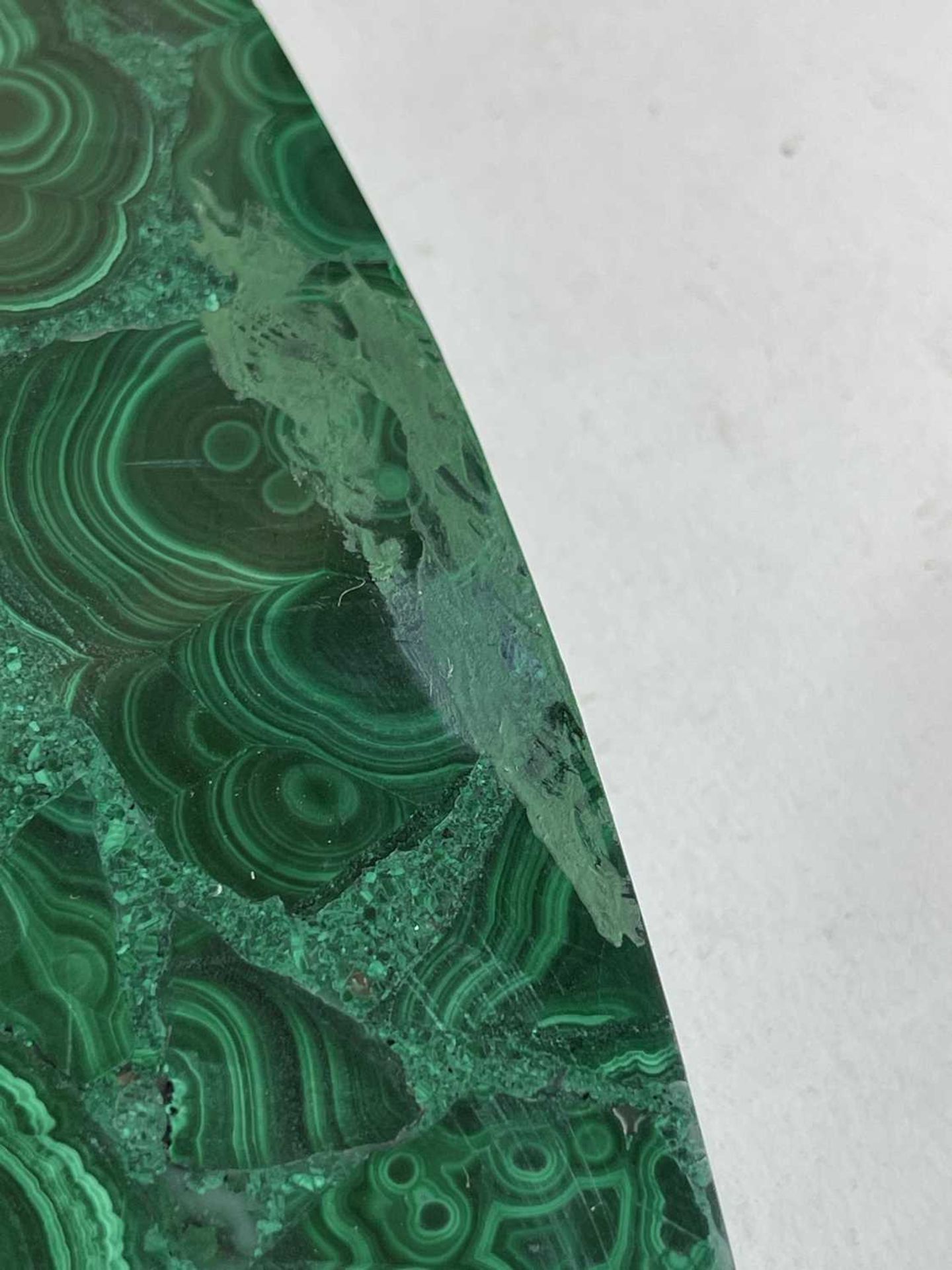 A near pair of malachite tabletops, - Image 16 of 55