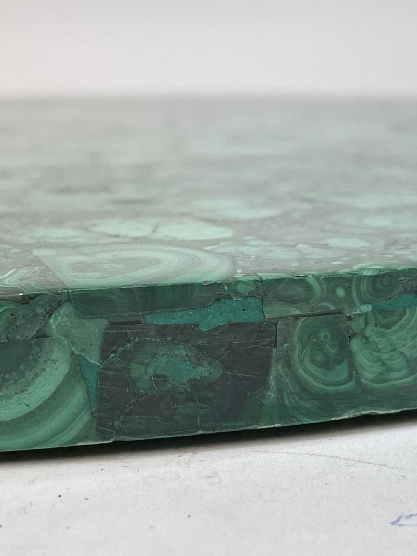 A near pair of malachite tabletops, - Image 34 of 55