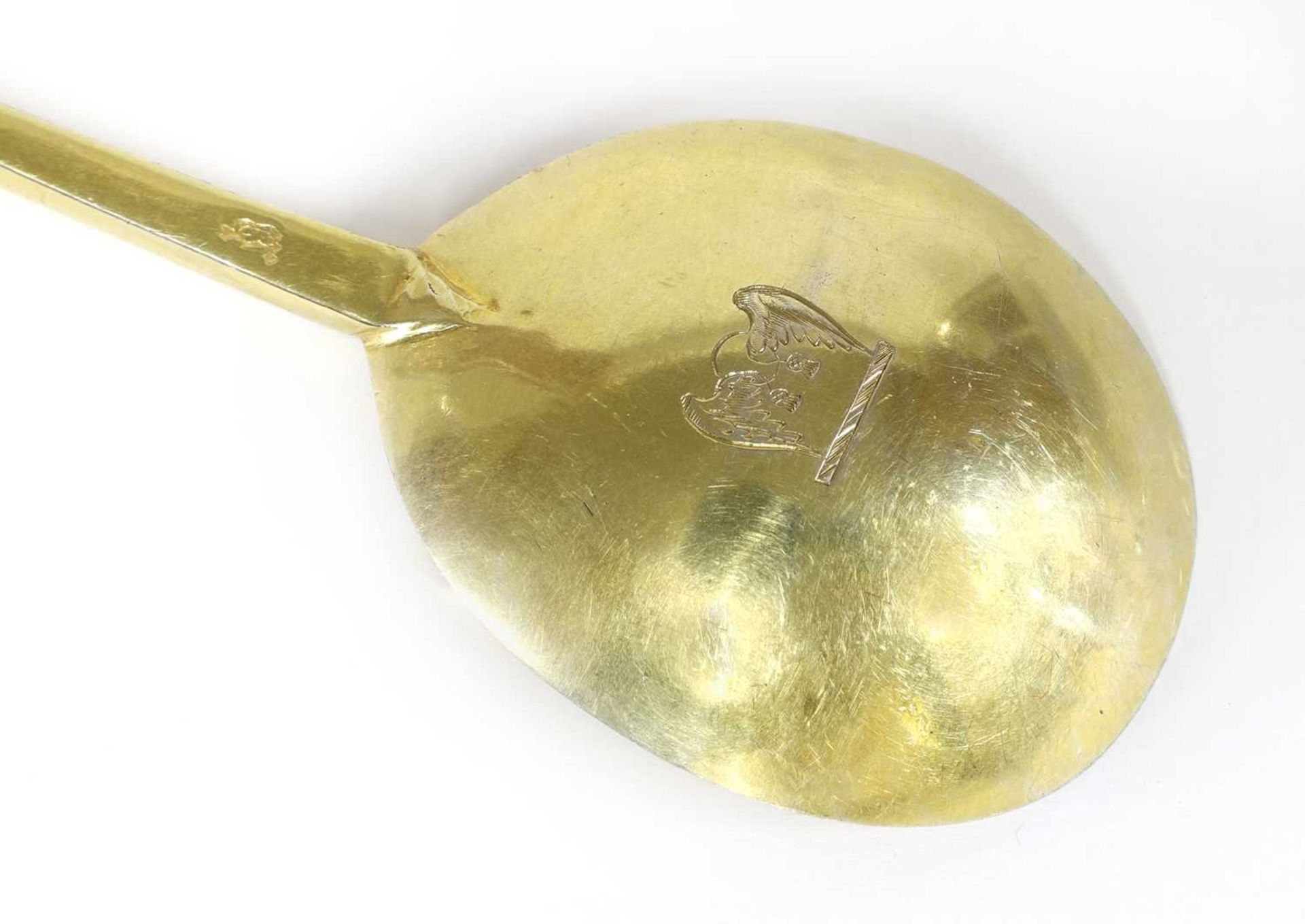 A 17th century silver seal top spoon, - Image 3 of 4