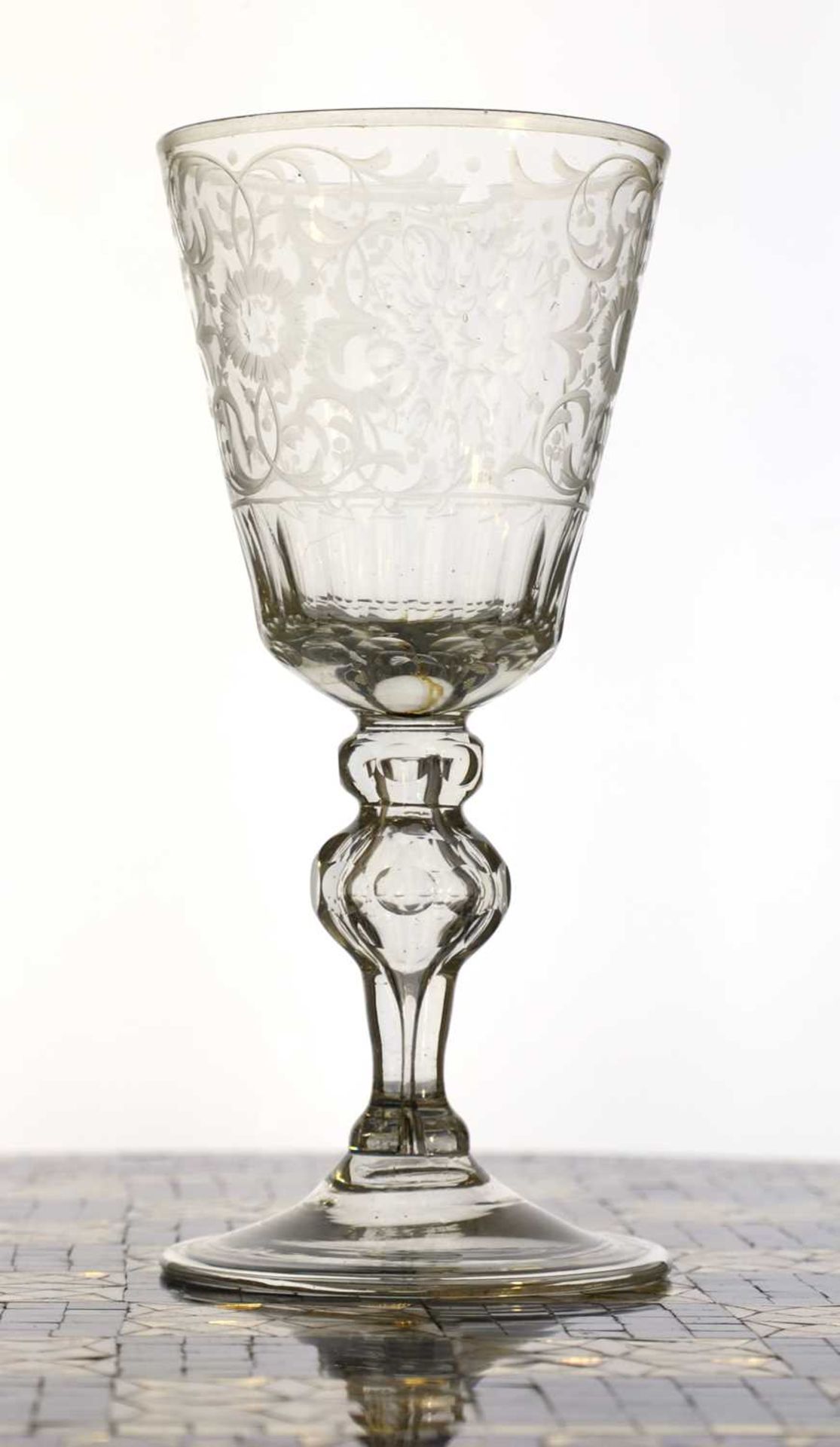 A Bohemian drinking glass, - Image 3 of 5