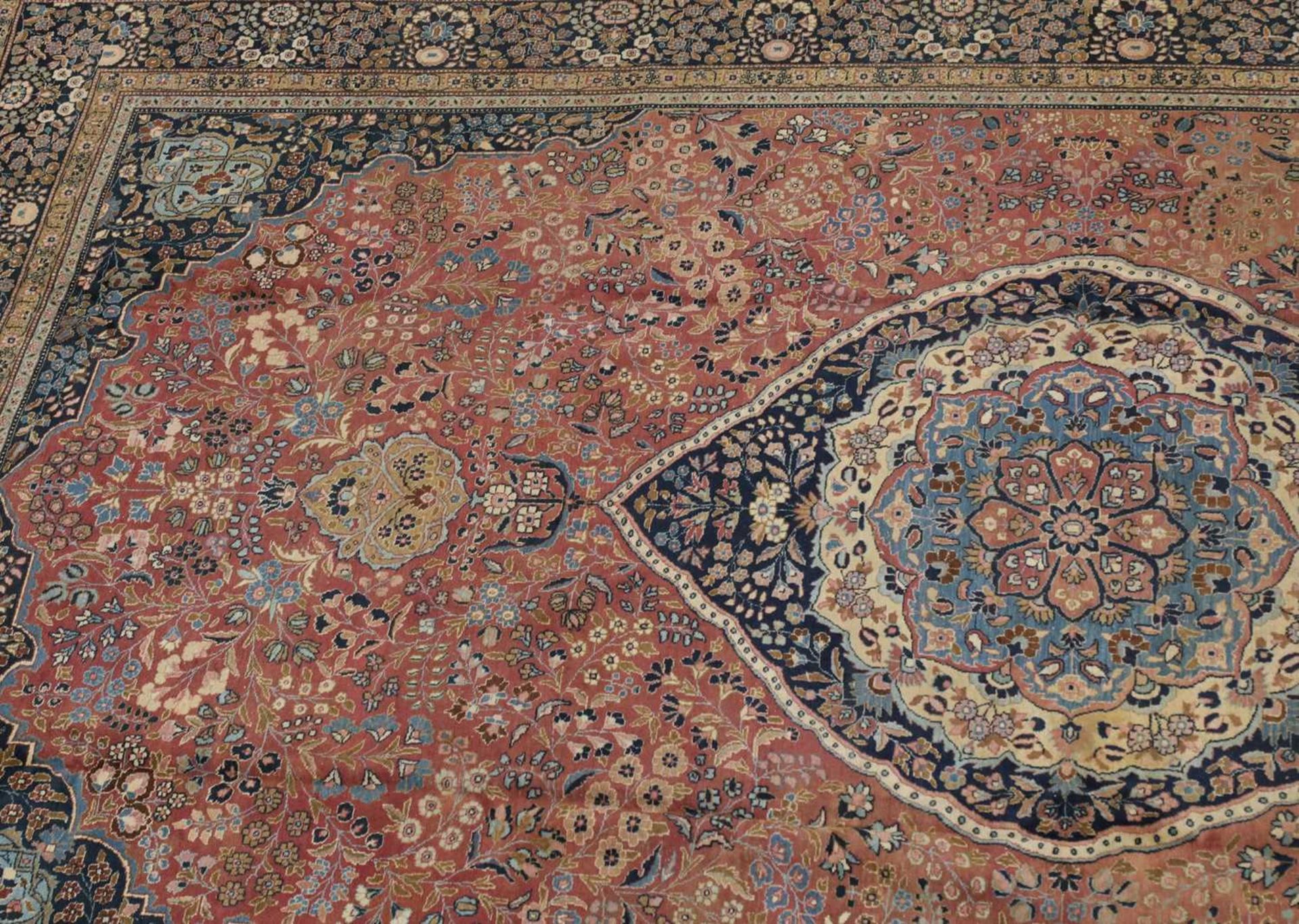 A large Persian Mashad carpet, - Image 4 of 29