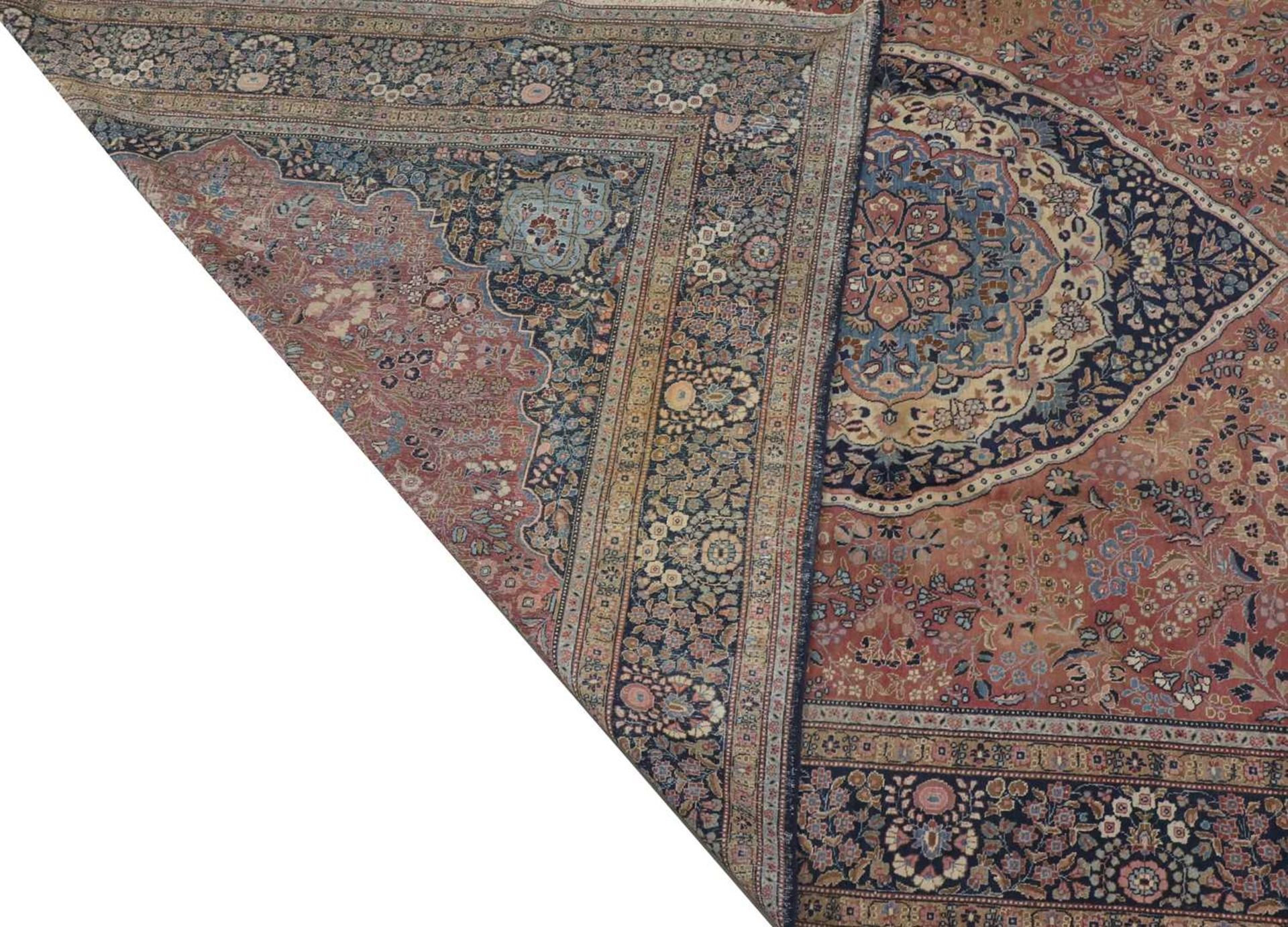 A large Persian Mashad carpet, - Image 6 of 29