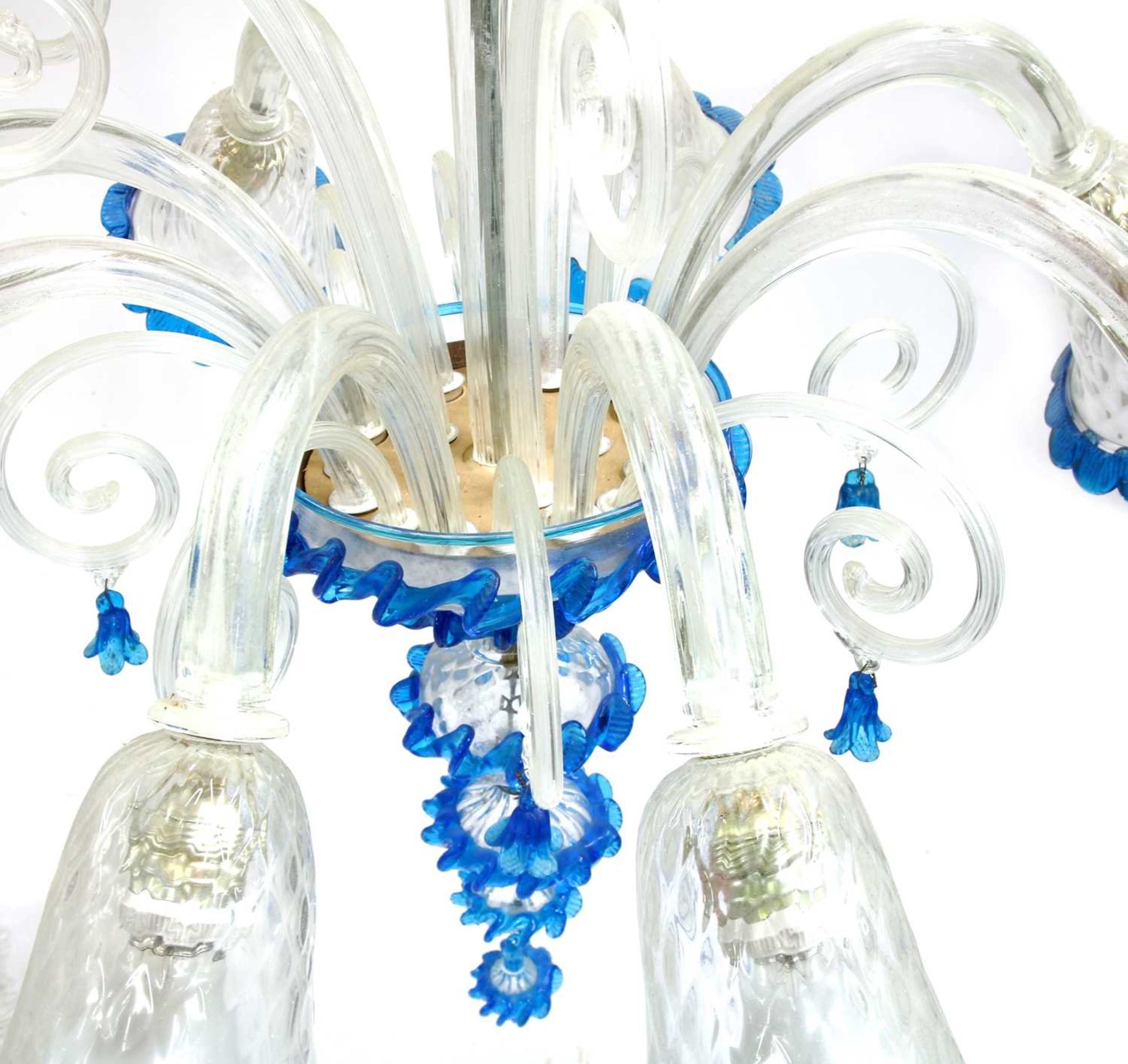 A Murano glass chandelier, - Image 3 of 5