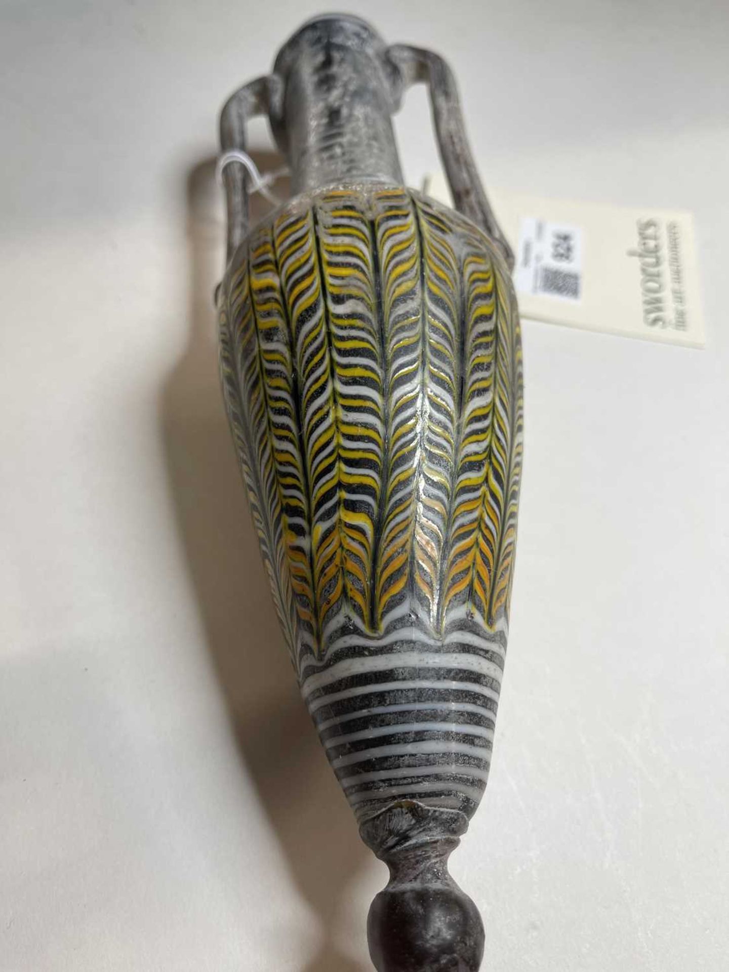 A Roman marbled glass bottle, - Bild 24 aus 49