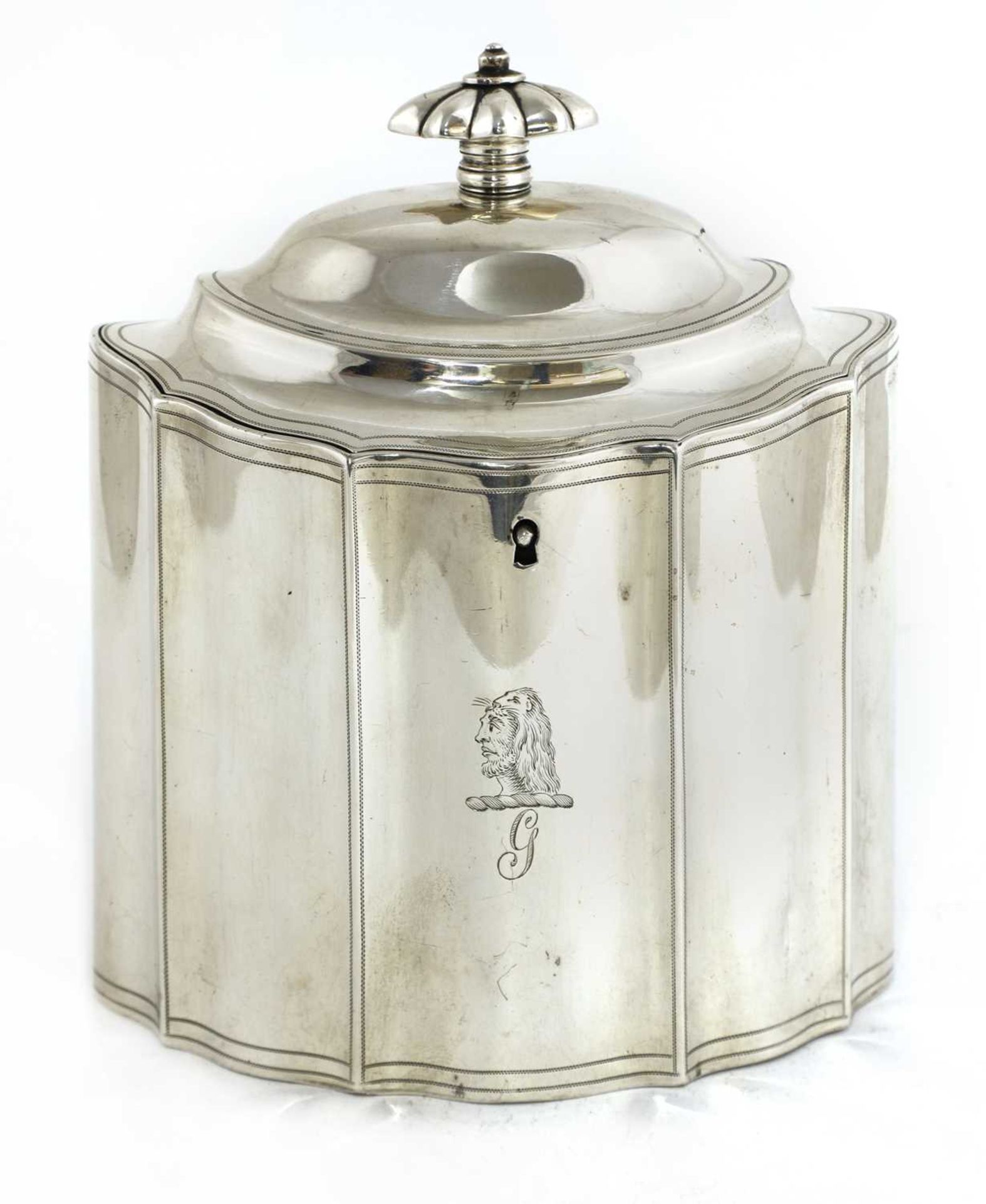 A George III silver tea caddy, - Image 2 of 4