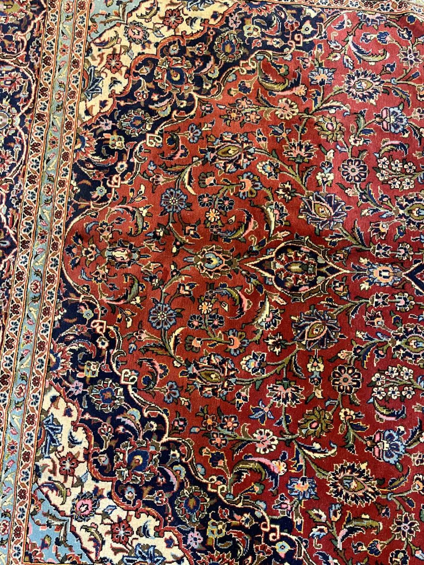 A Persian Kashan carpet, - Image 10 of 15