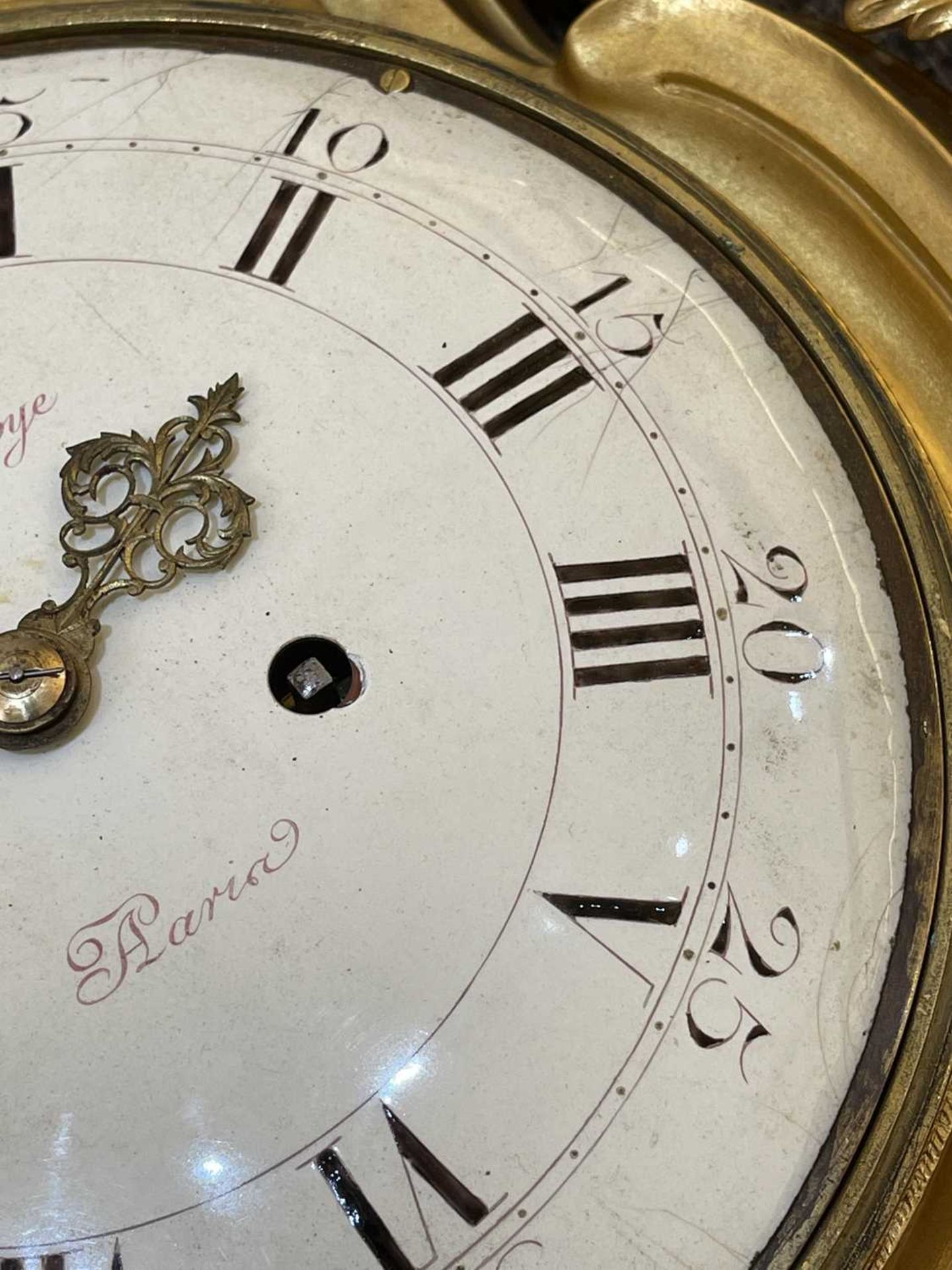 A large and impressive Louis XVI gilt-bronze cartel clock, - Image 5 of 40