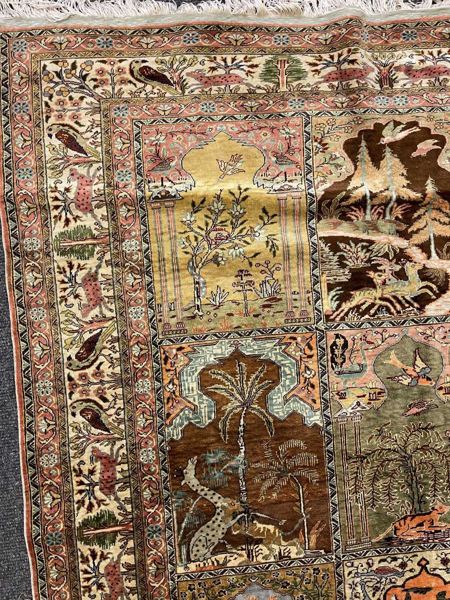 A Turkish silk Kayseri rug, - Image 12 of 12