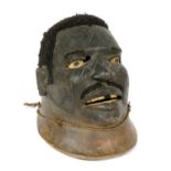 AN AFRICAN MAKONDE HELMET MASK,