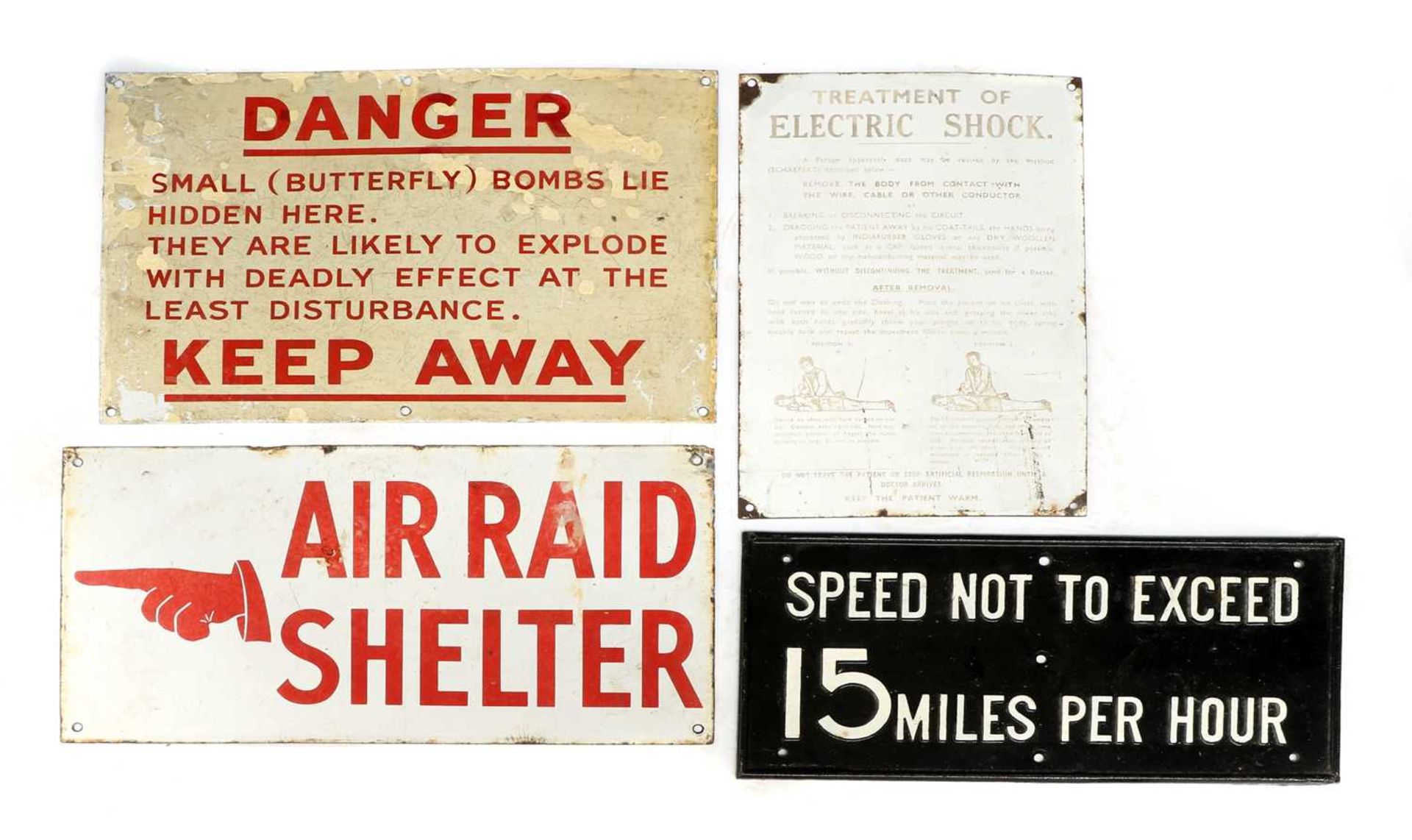 WORLD WAR II MILITARY SIGNS,