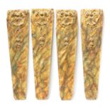 IMITATION PAINTED MARBLE PILASTERS,