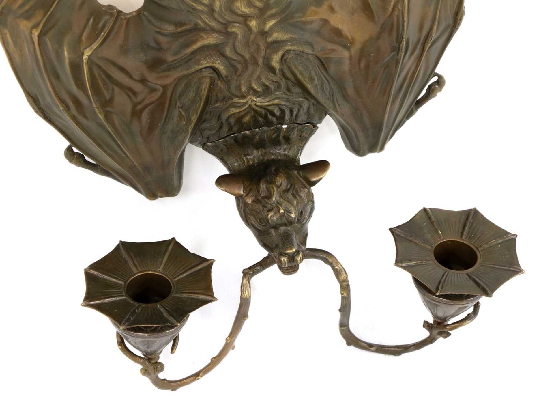 BAT SCONCES, - Image 2 of 2