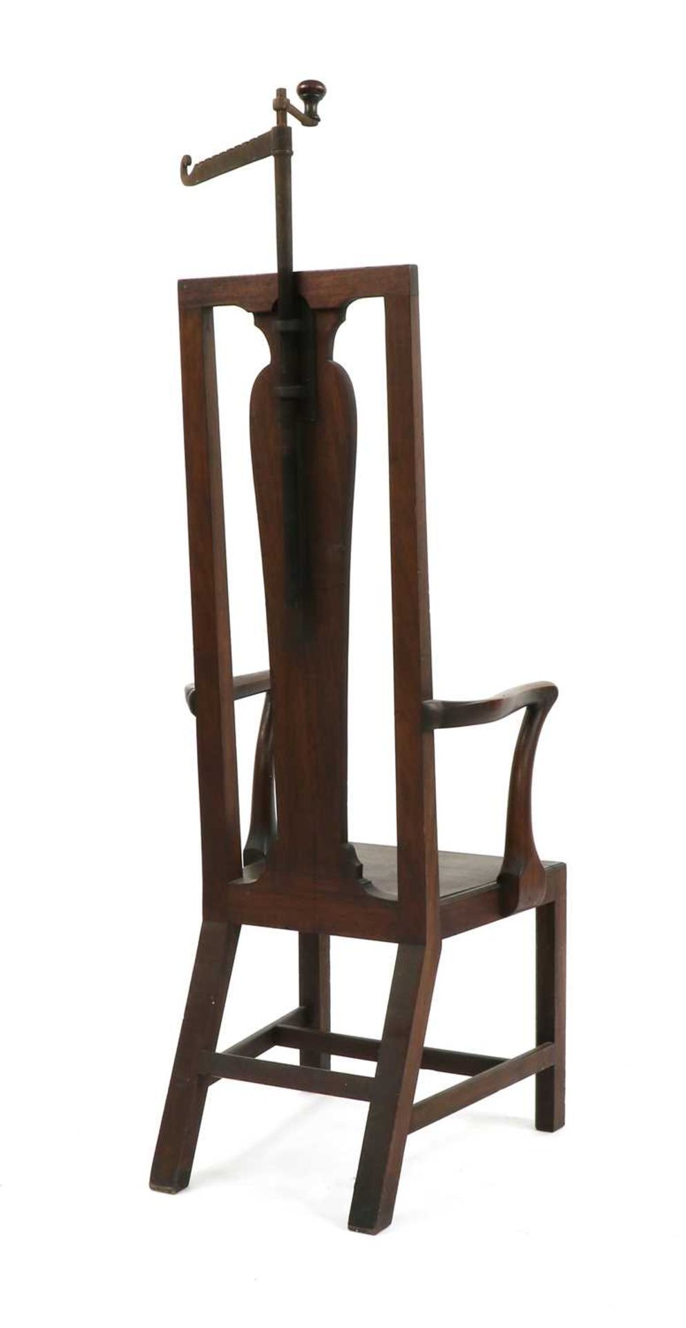 AN EXTRAORDINARY MAHOGANY ELBOW CHAIR, - Bild 2 aus 11